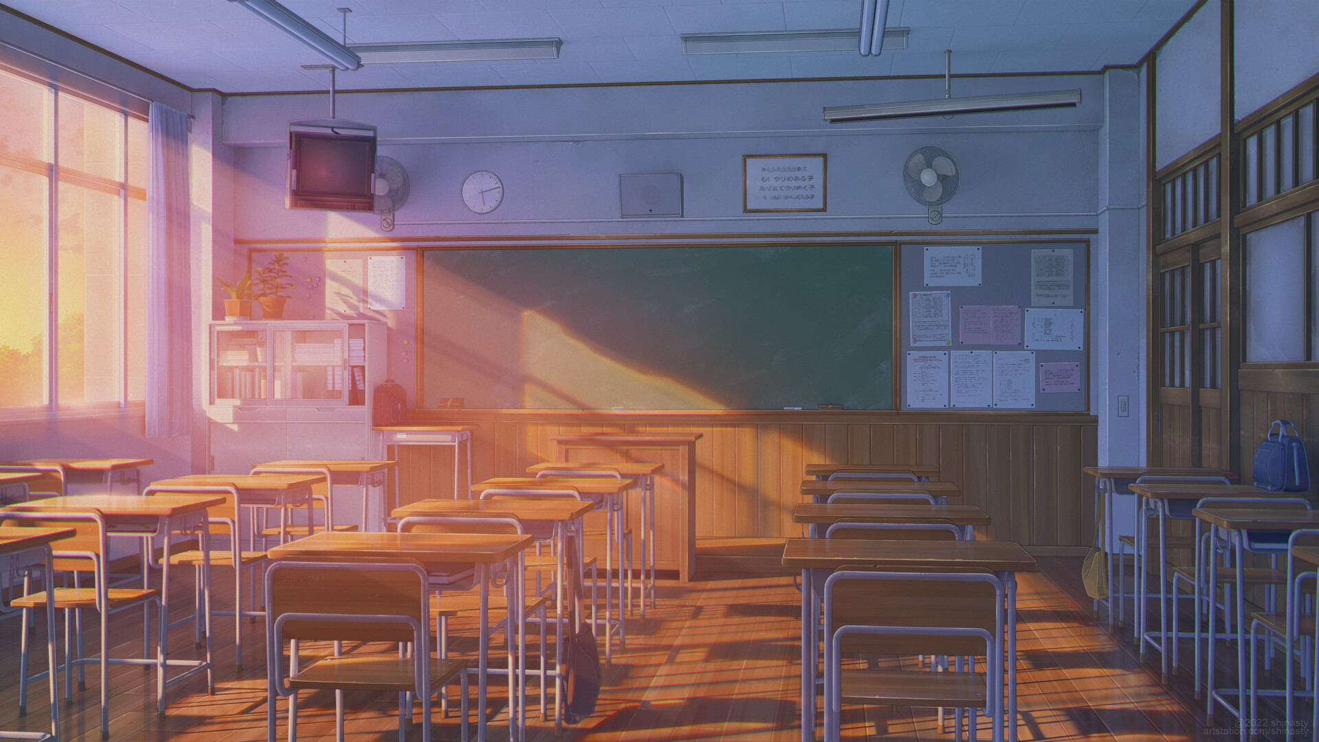ArtStation - Japanese Classroom