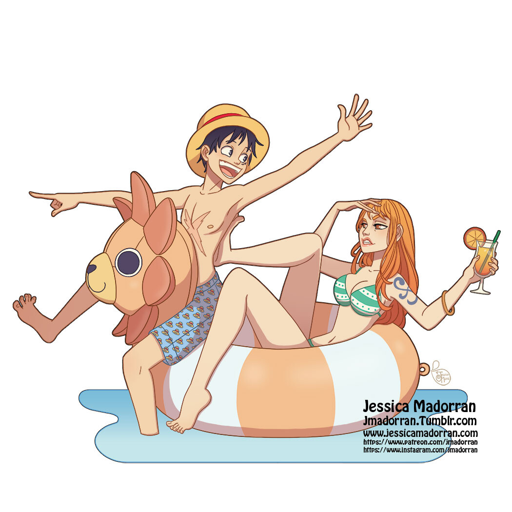 Fan Art - One Piece - Luffy and Nami