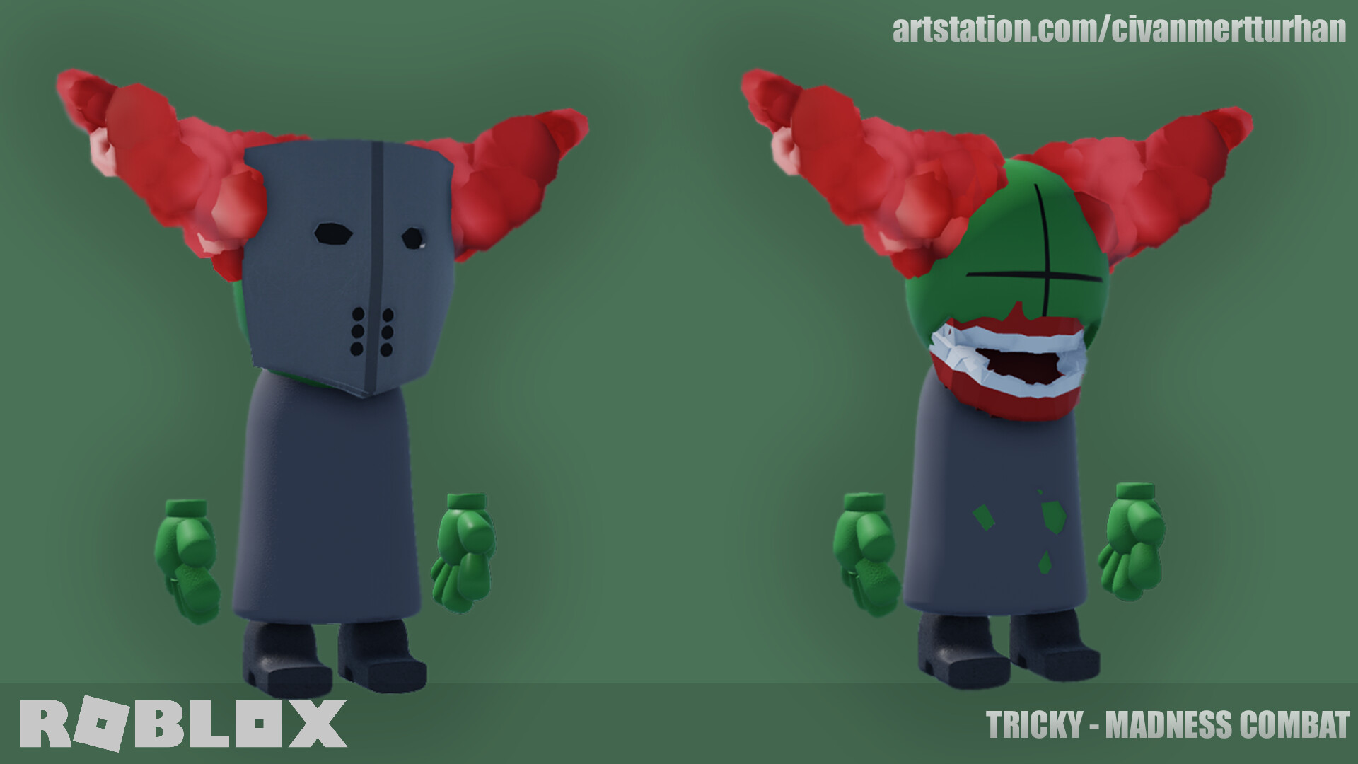 ArtStation - Tricky the Clown (Madness Combat)