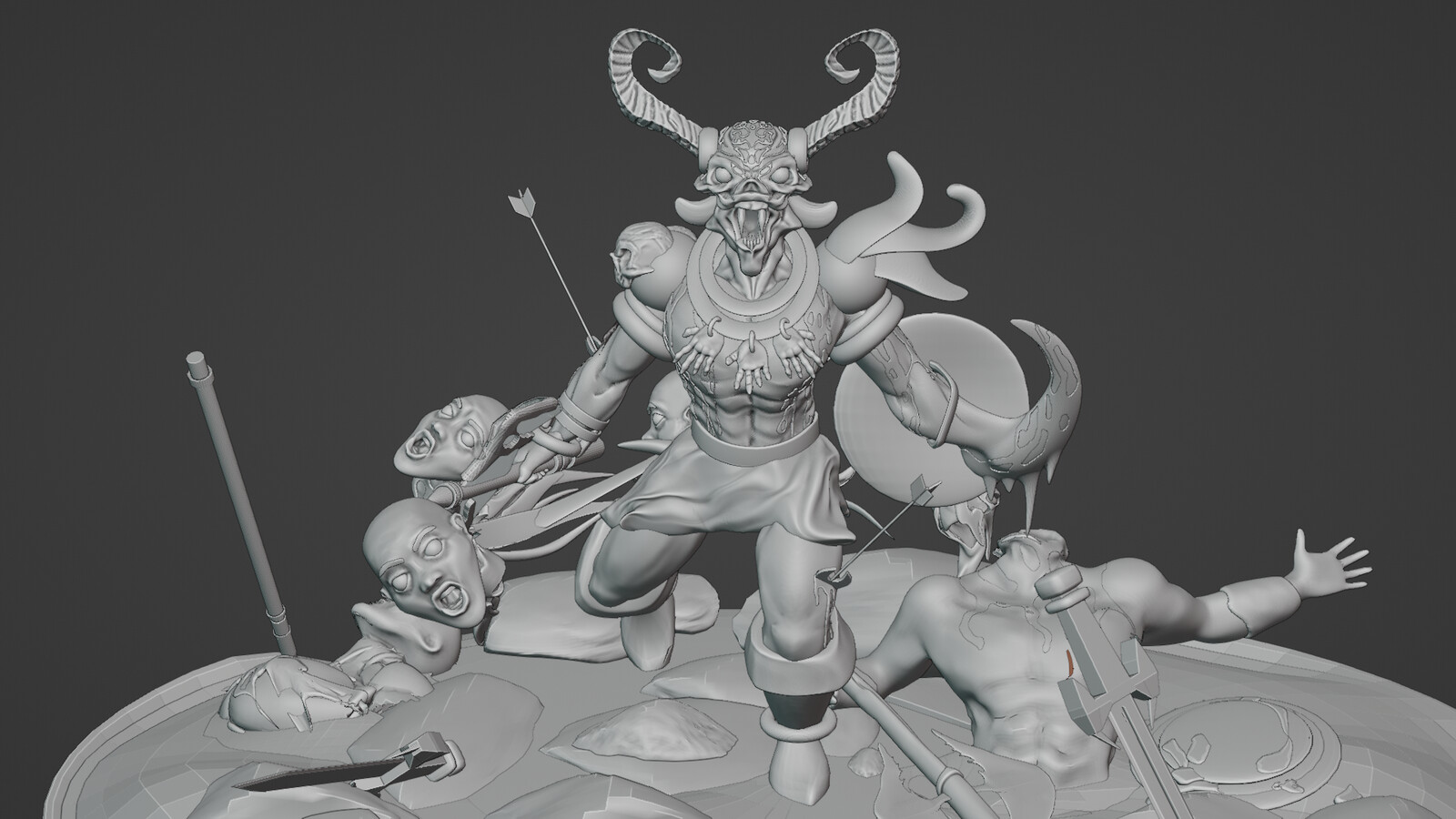Demon Warrior Sculpt