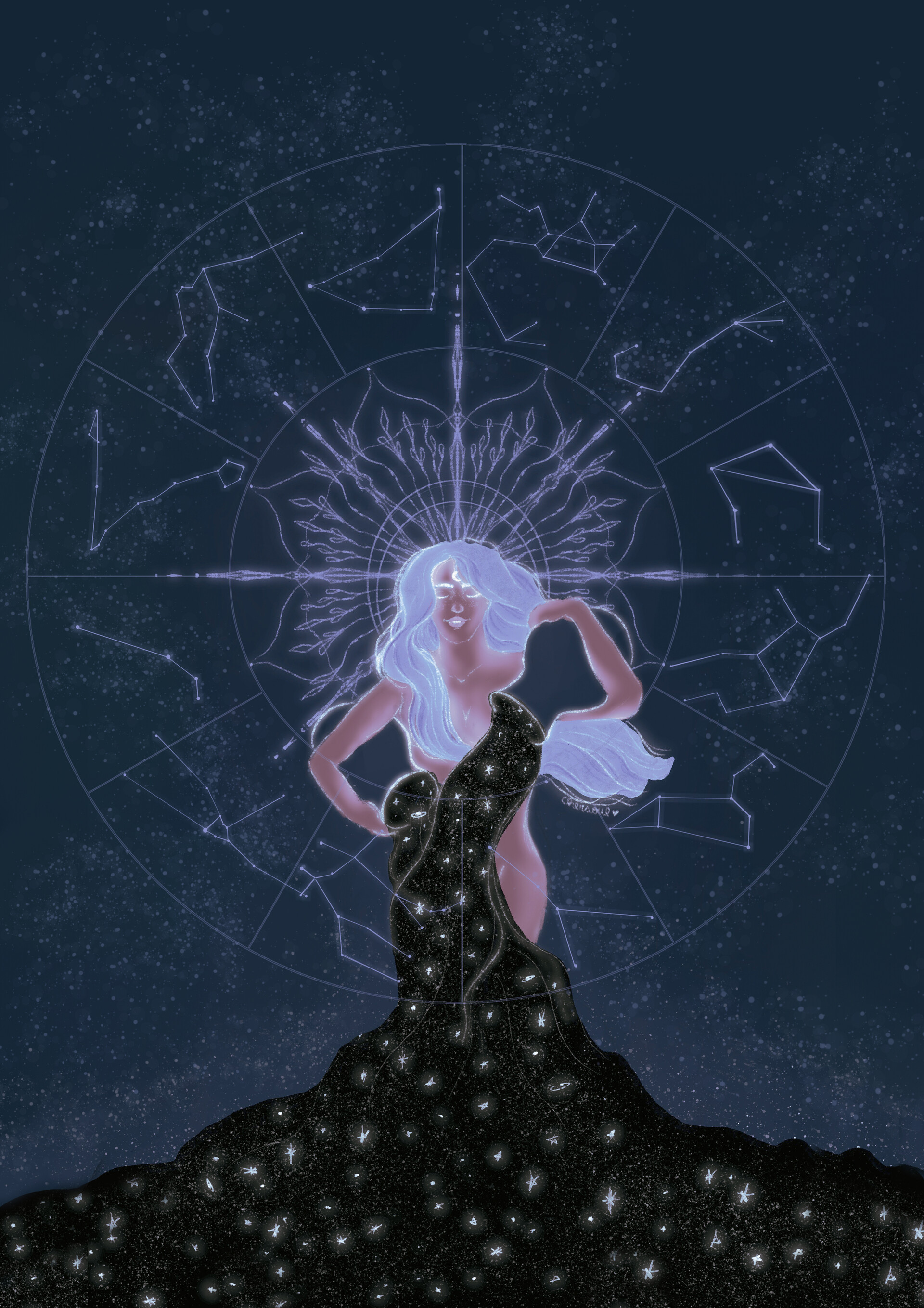ArtStation Star goddess
