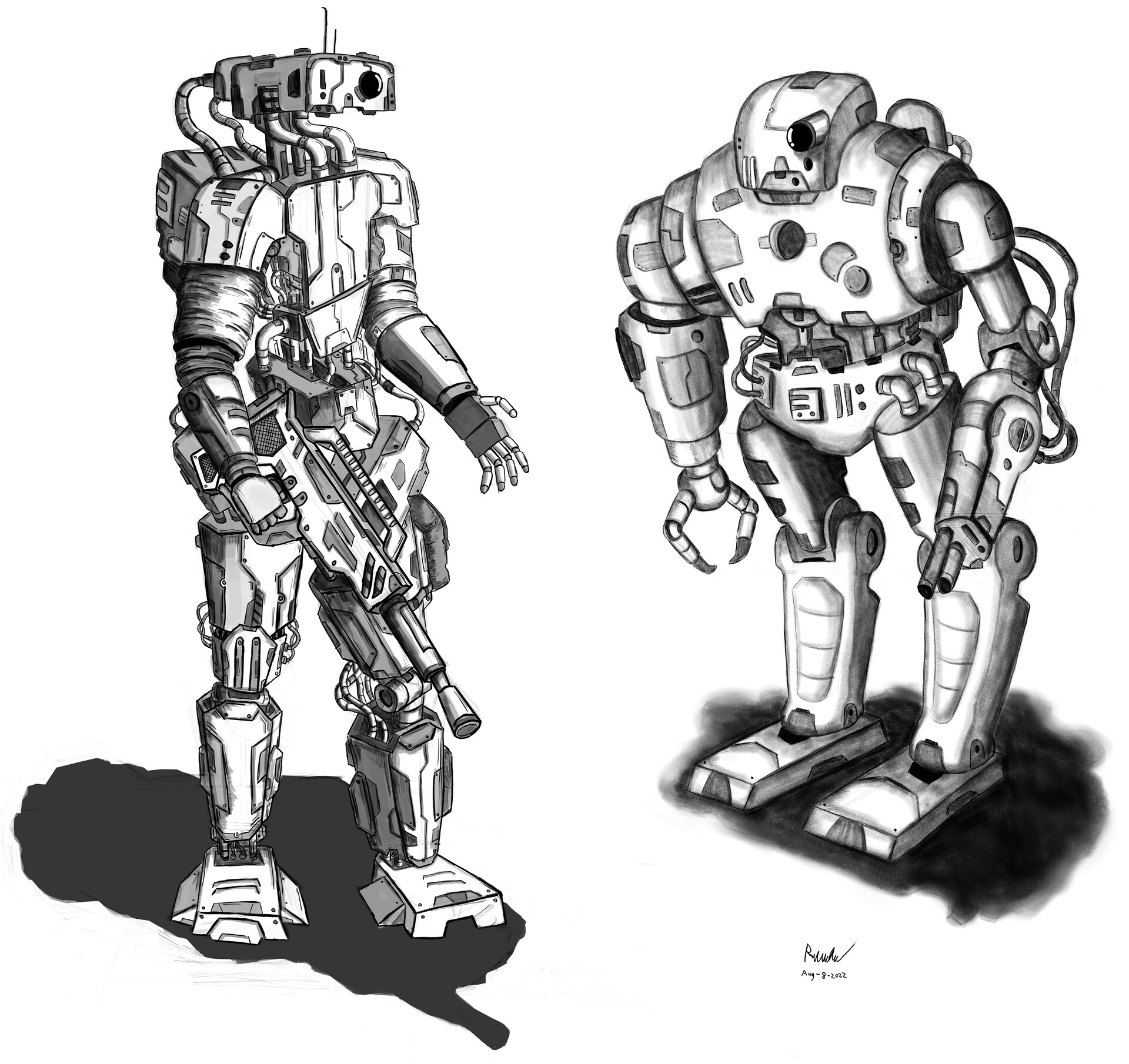 Scratch & Sketch - Robots