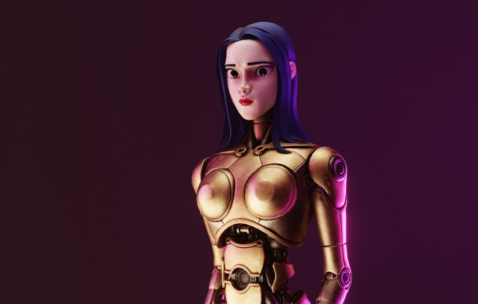 ArtStation Cyborg Girl from Love Death Robots