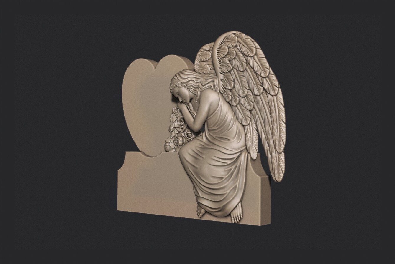 Angel Monument 3d