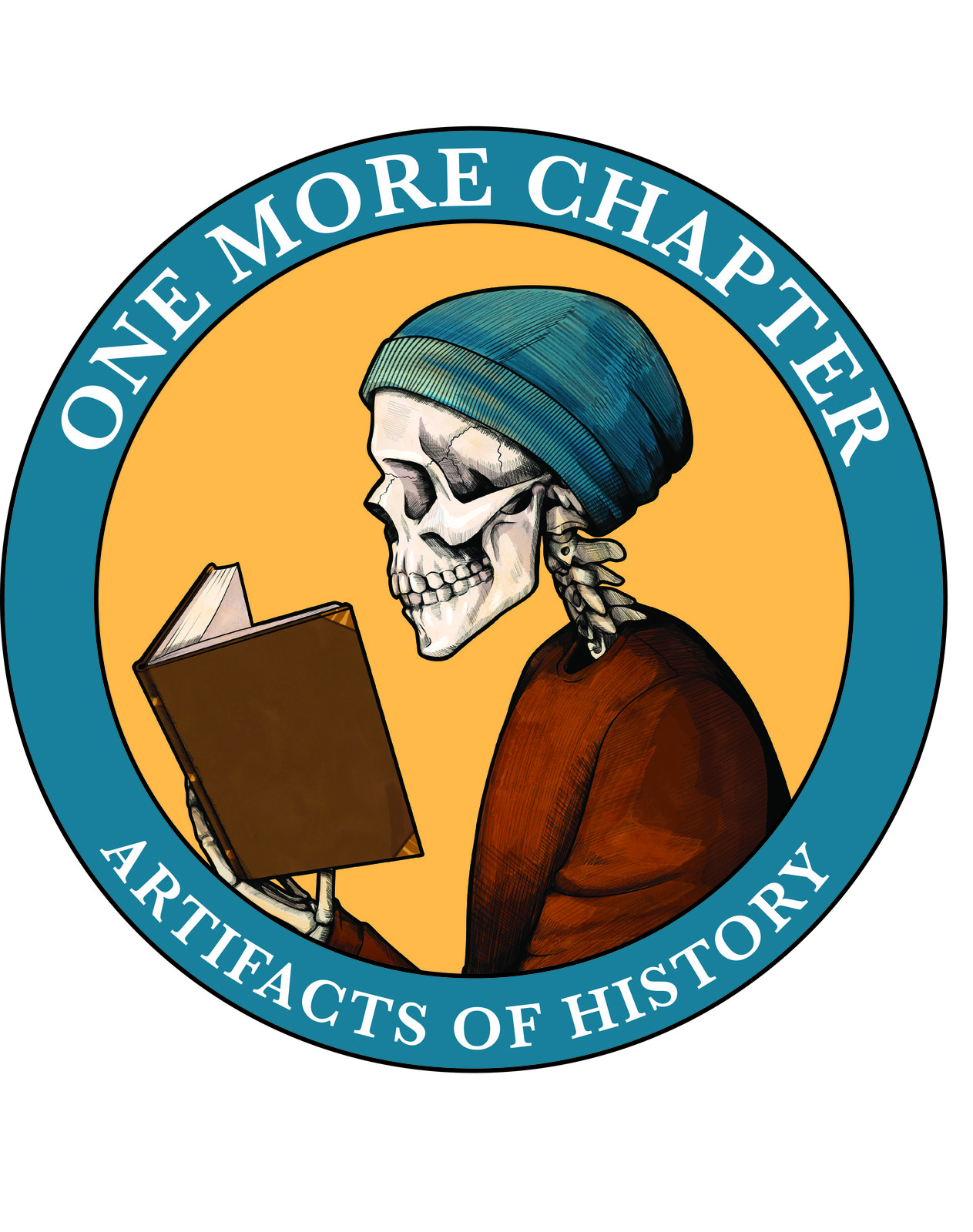 One More Chapter Sticker Design