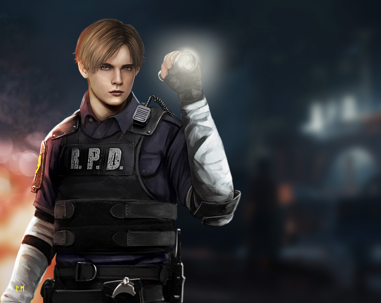 Mel Any Resident Evil 2 Leon Kennedy Fanart