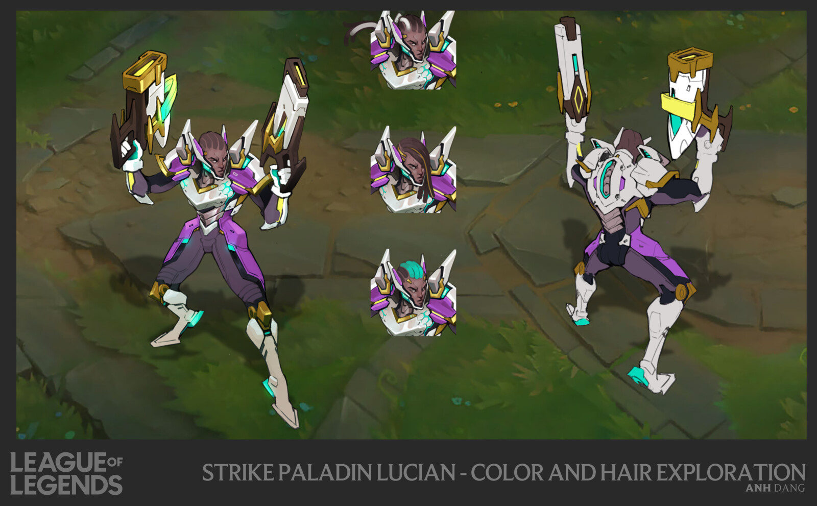 A different palette and hair that was explored early on