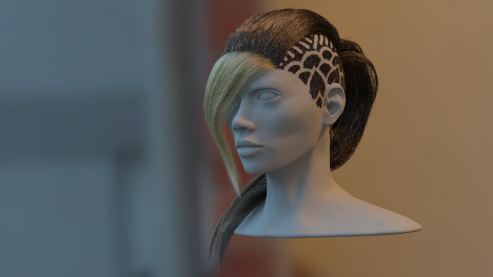 ArtStation - xGen - First attempt at using xGen for hair