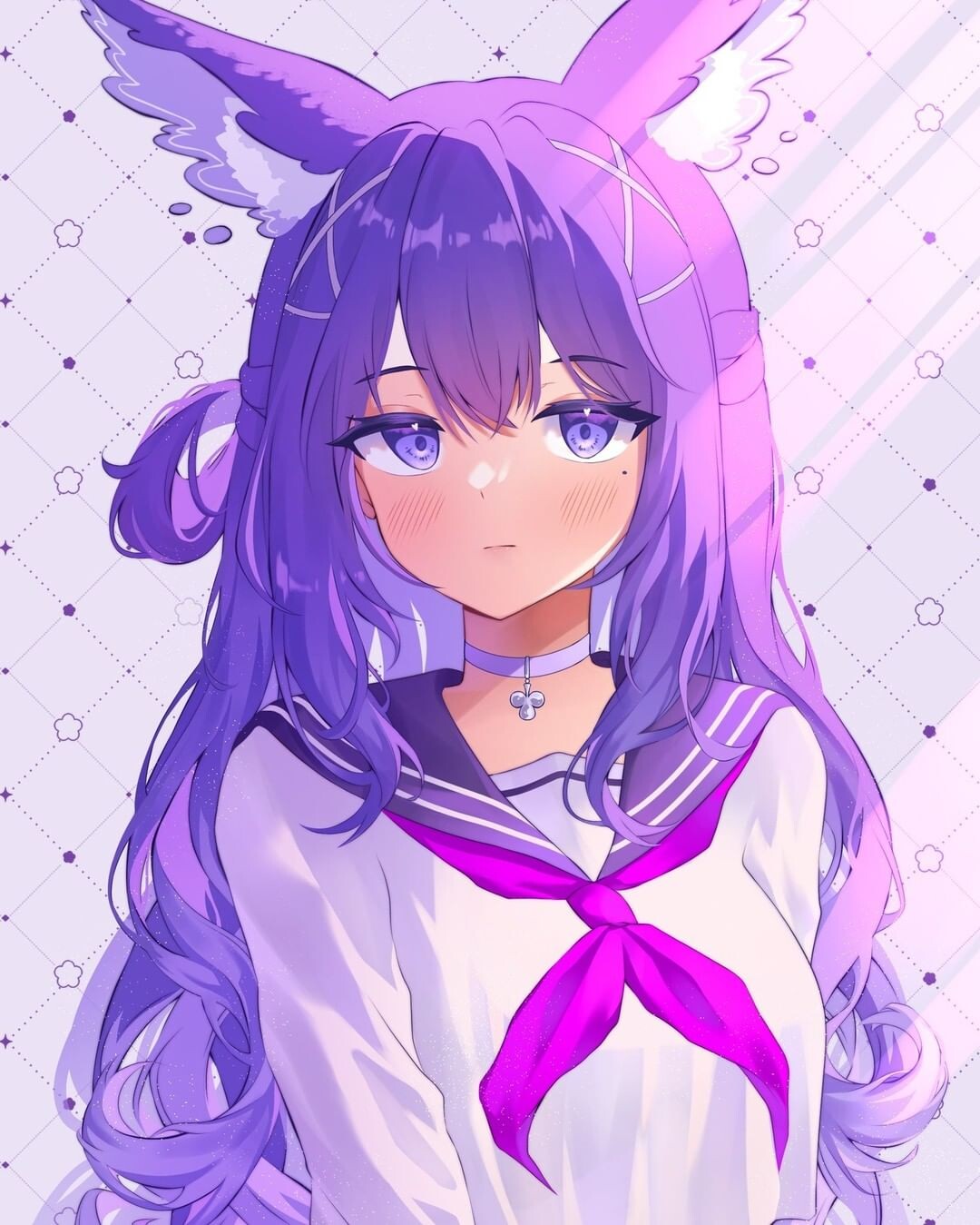 Anime girl with bunny ears by RainbowTalyaUnicorn on DeviantArt