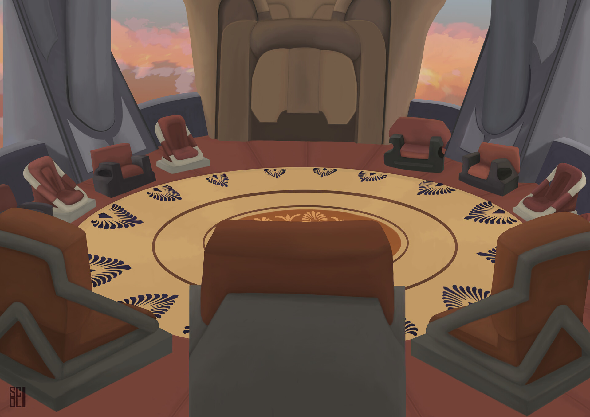 star wars jedi council room