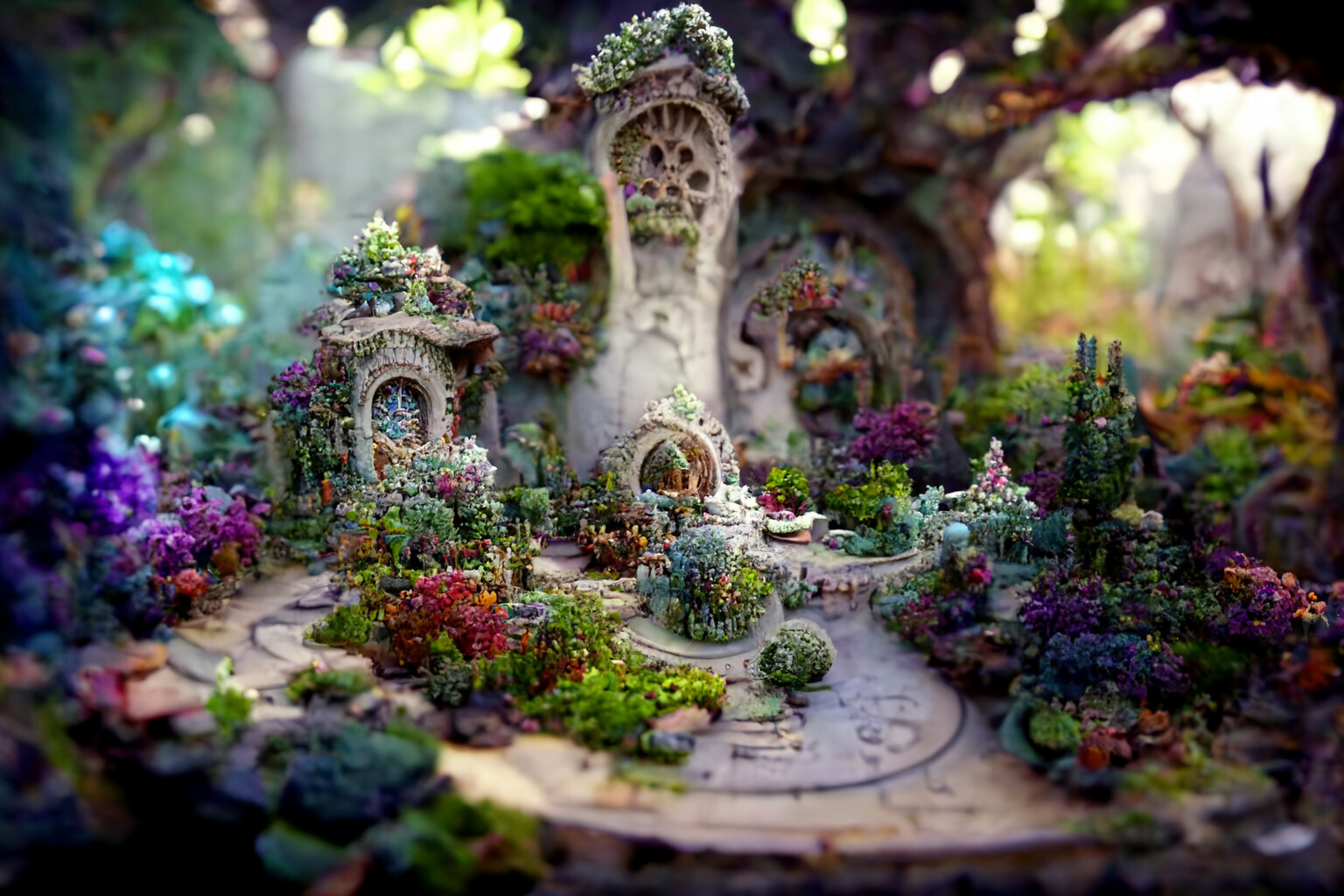ArtStation - Beautiful miniature fantasy gardens