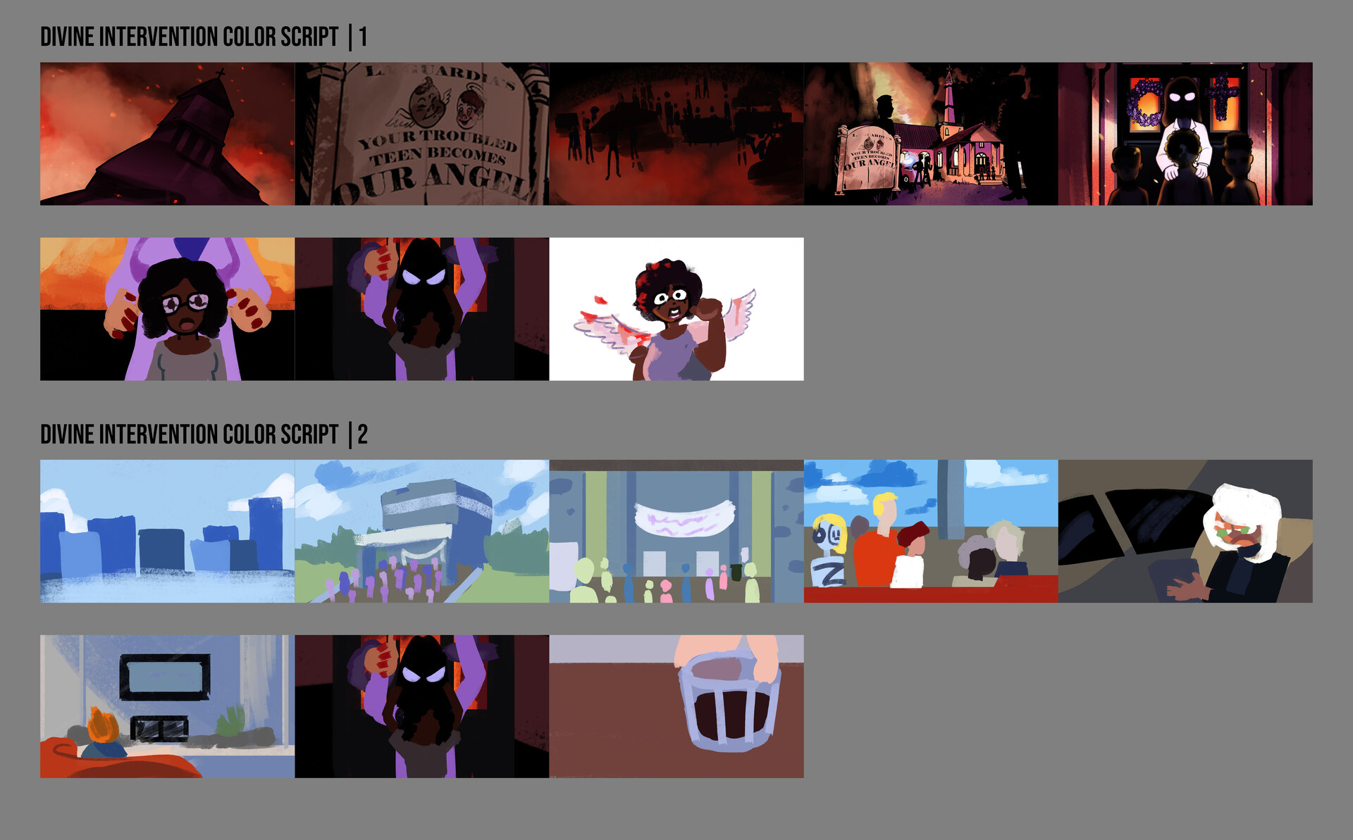 ArtStation - Divine Intervention Color Script