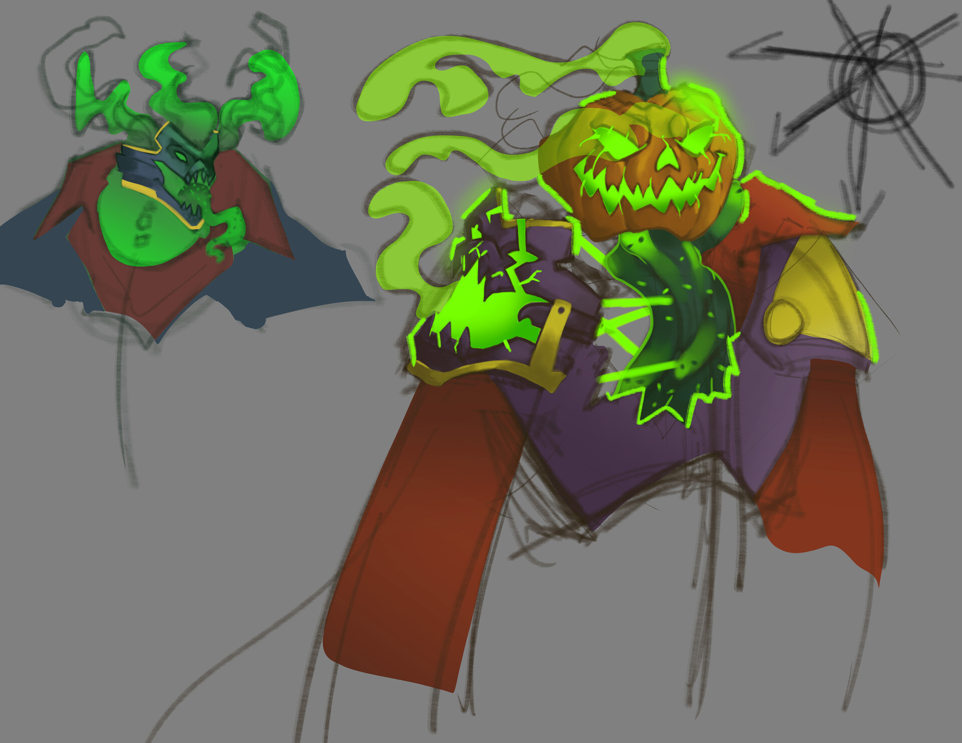 ArtStation WoW Headless Horseman Pumpkin Head
