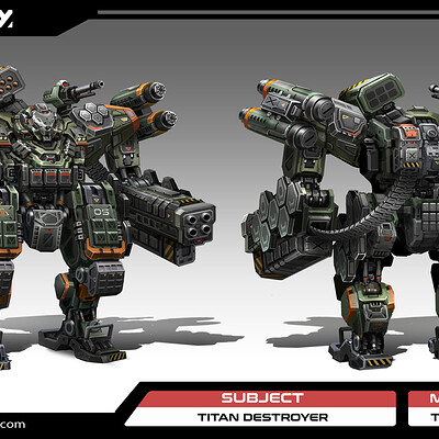Alient titan tech humanoid heavy