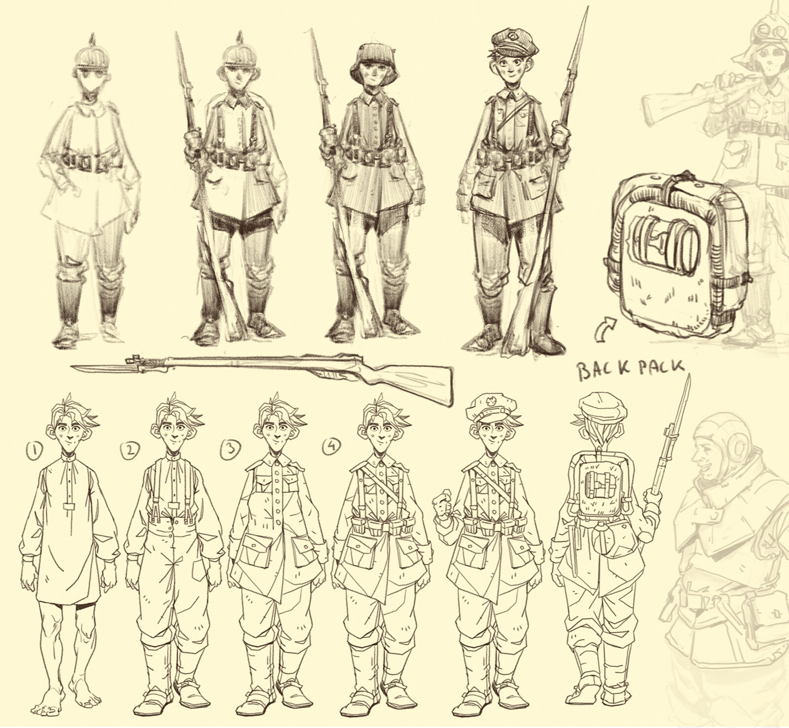 Exploration sketches