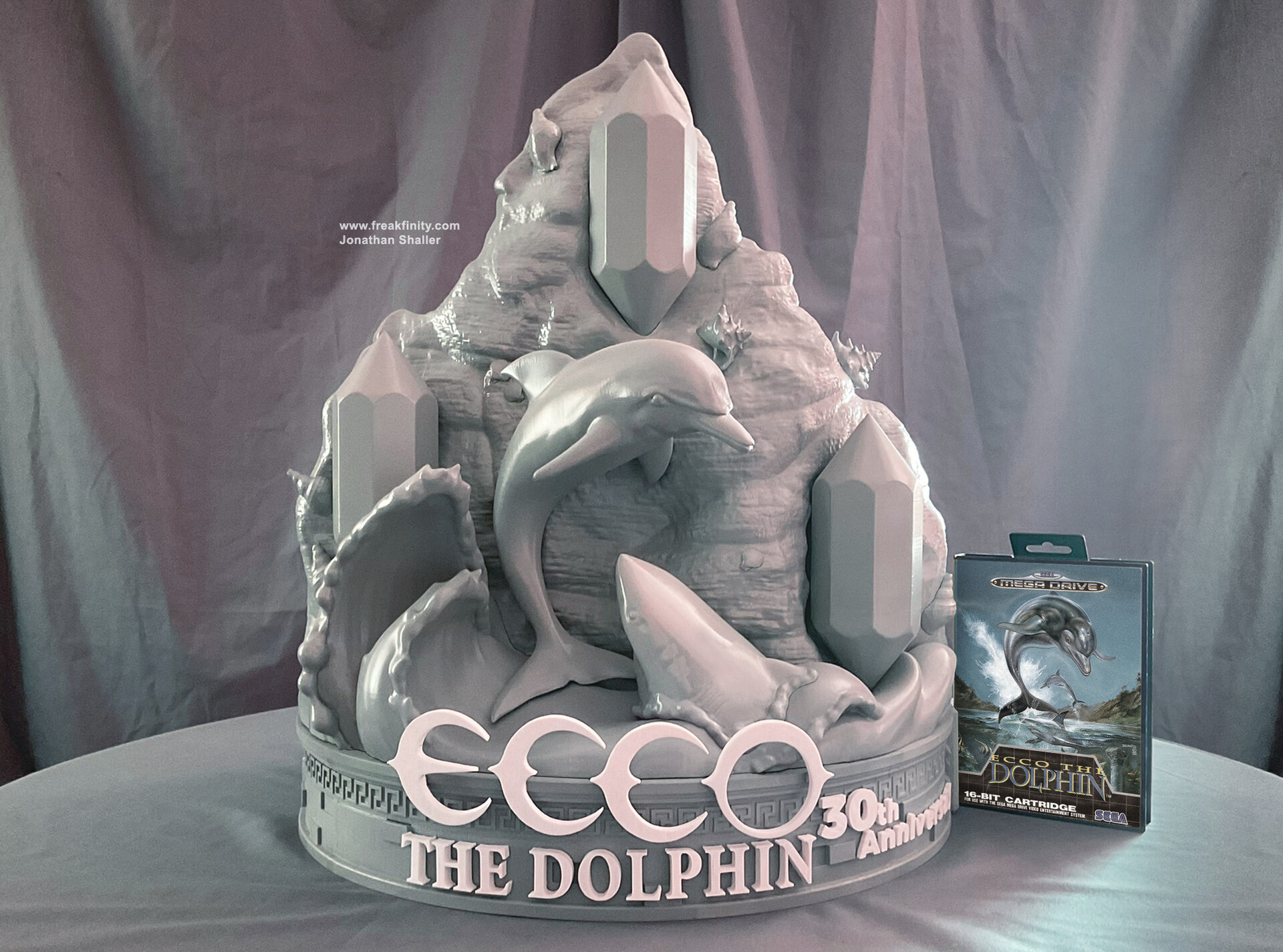 ArtStation Prototype Ecco The Dolphin 30th Anniversary Statue
