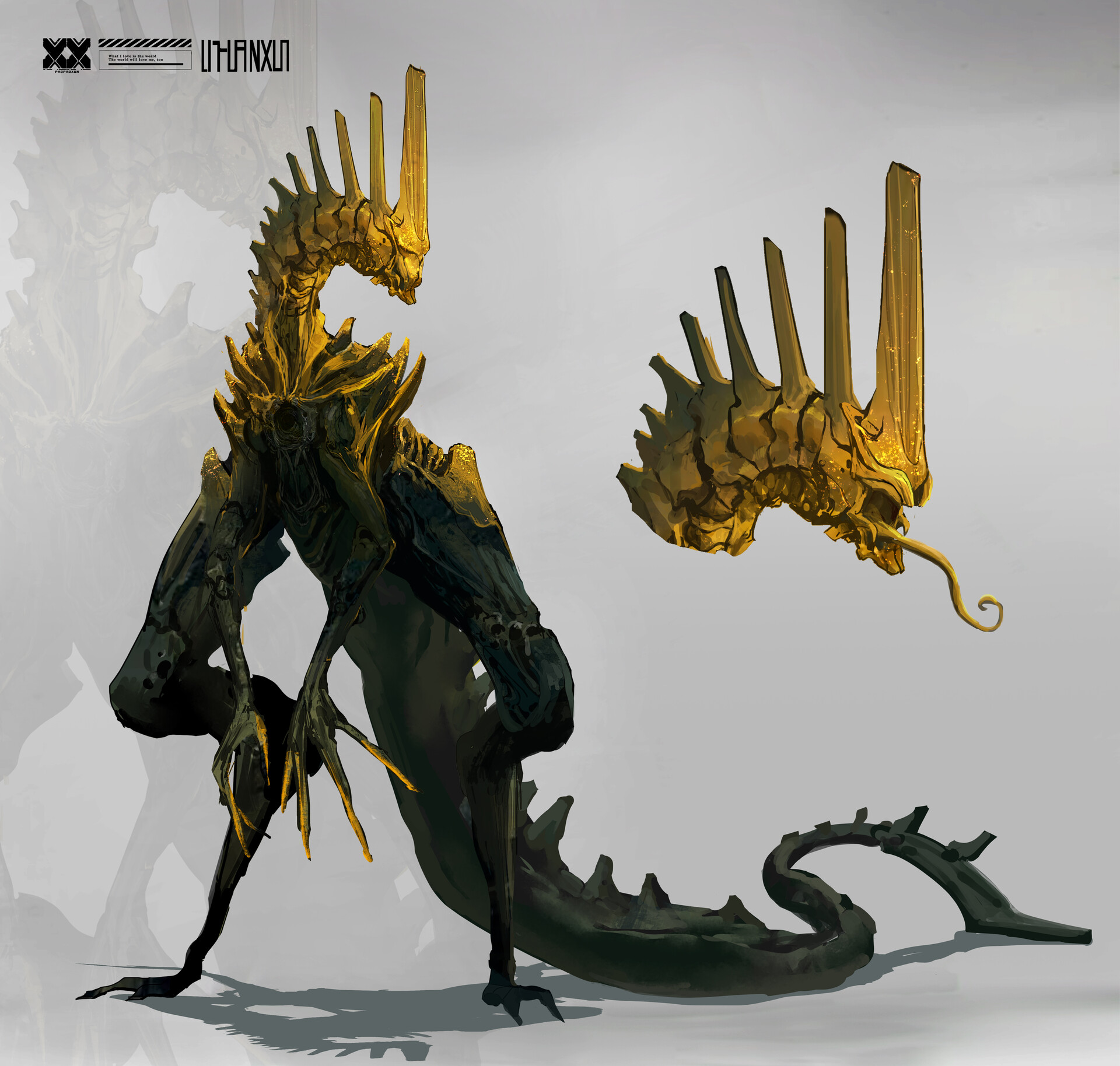 Artstation Golden Creature