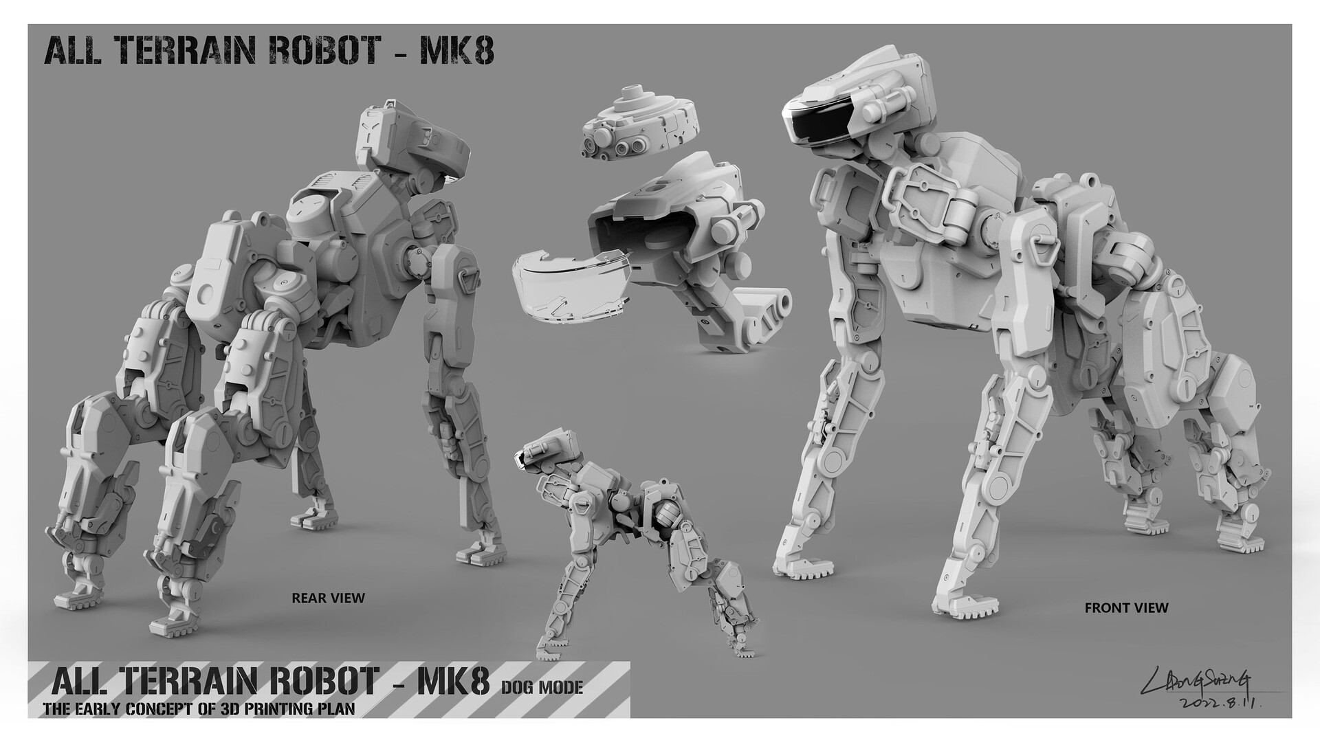 All terrain robot top