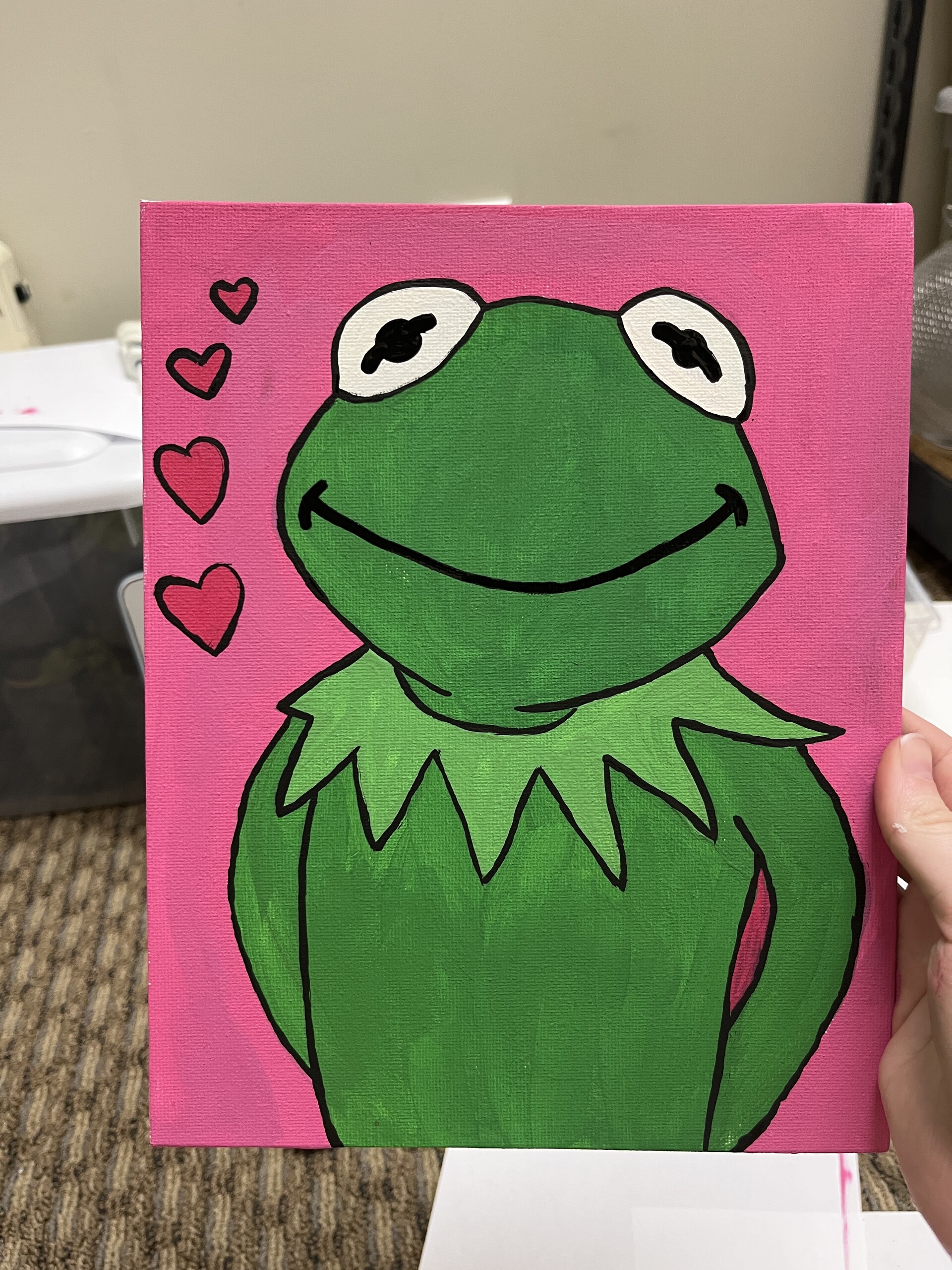 ArtStation - Kermit painting