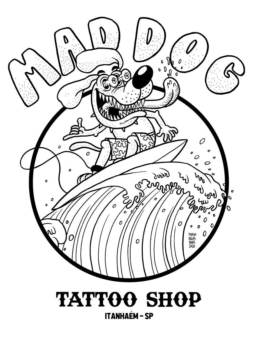 ArtStation - Mad Dog Tattoo Studio (Visual identity)