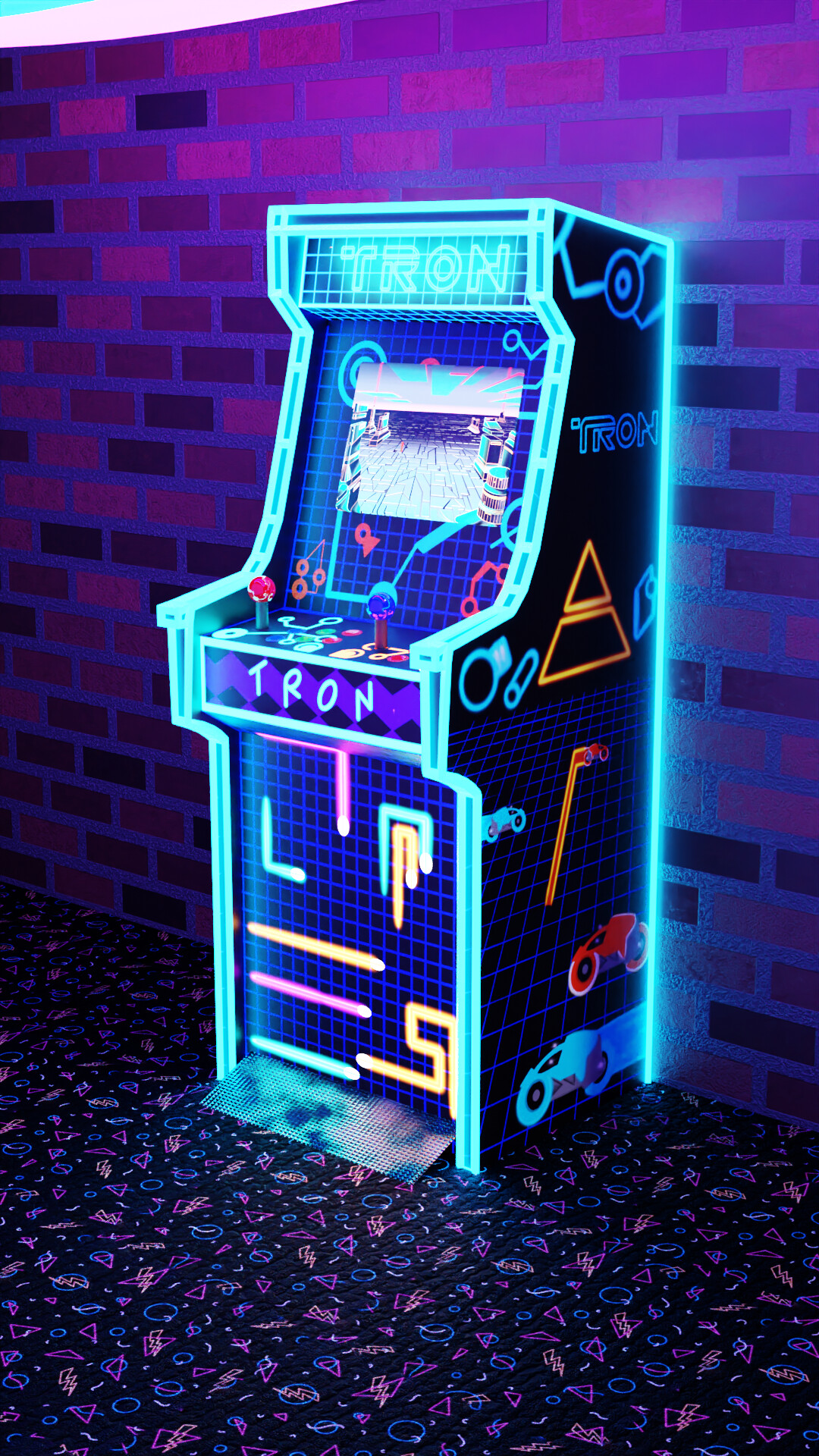 ArtStation - Tron Arcade Machine