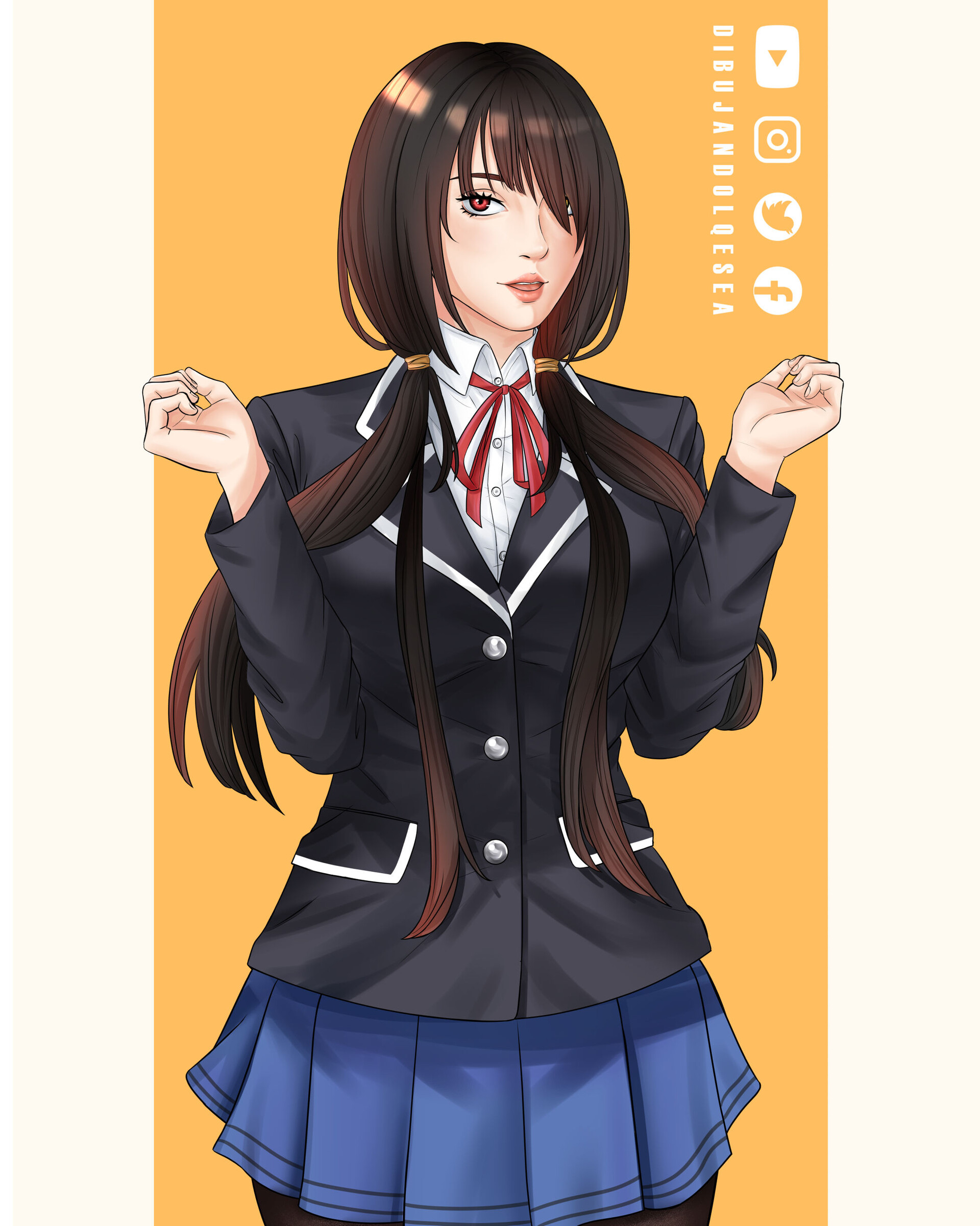 ArtStation - Schoolgirl Kurumi