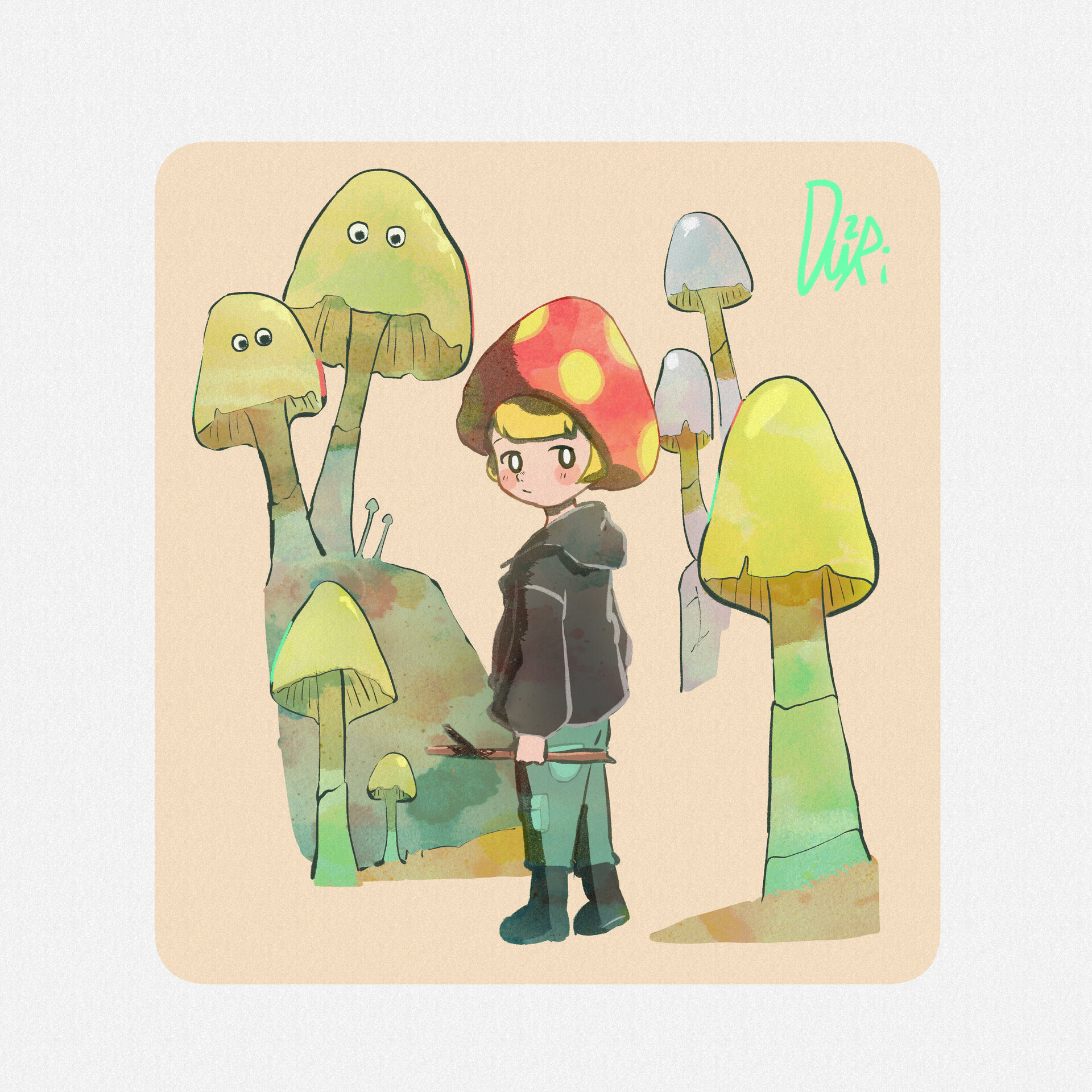 ArtStation mushroom forest