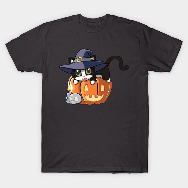Toxedo Cat on a Pumpkin T-Shirt
https://www.teepublic.com/t-shirt/34117789-toxedo-cat-on-a-pumpkin?store_id=125261