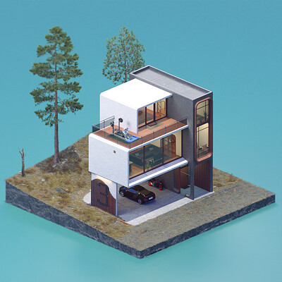House nr 3 - Iso 3D Art