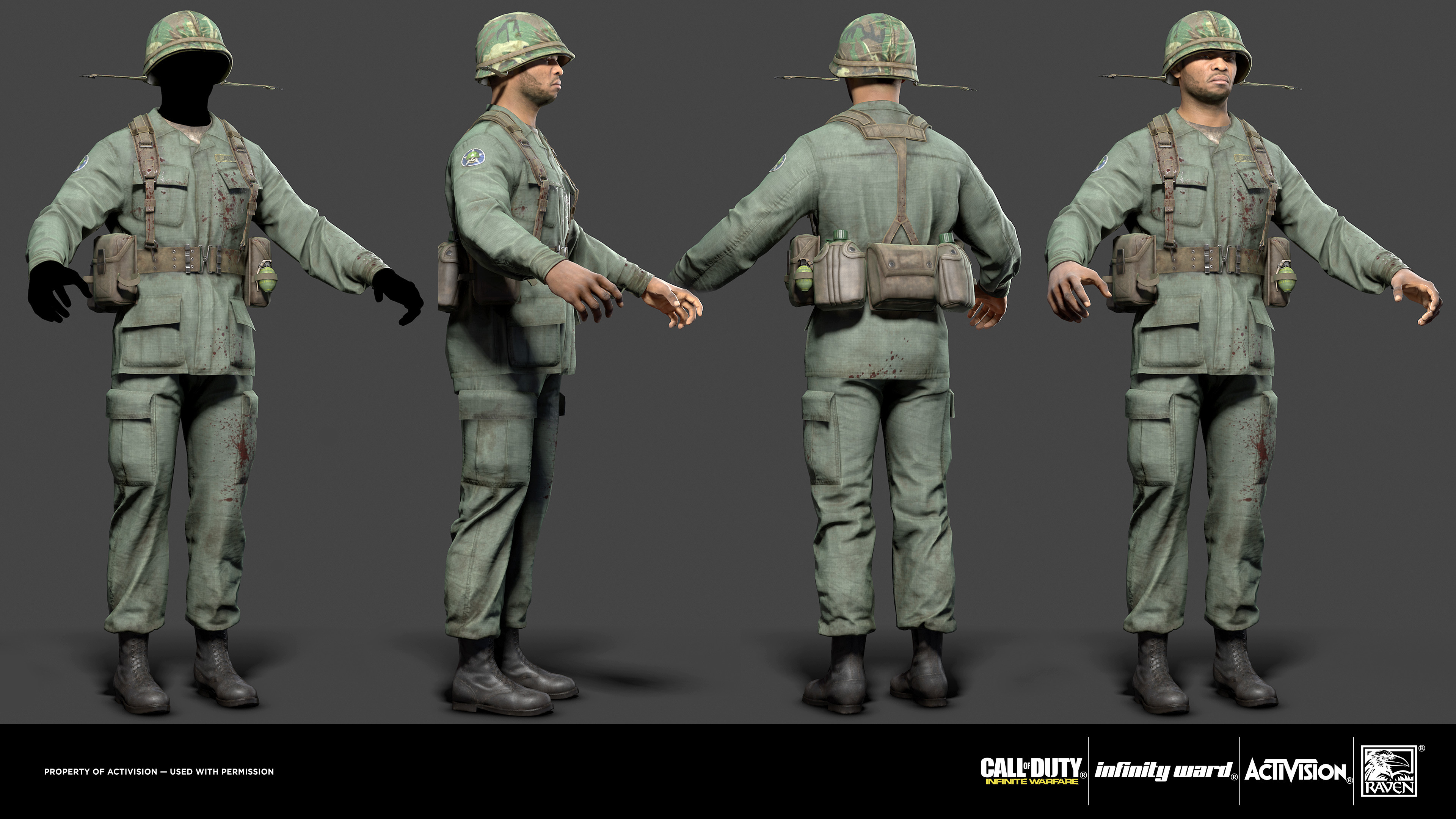 Andre soldier: ATTACK OF THE RADIOACTIVE THING! Game model - Responsible the the high poly, low poly, bakes and textures. 
