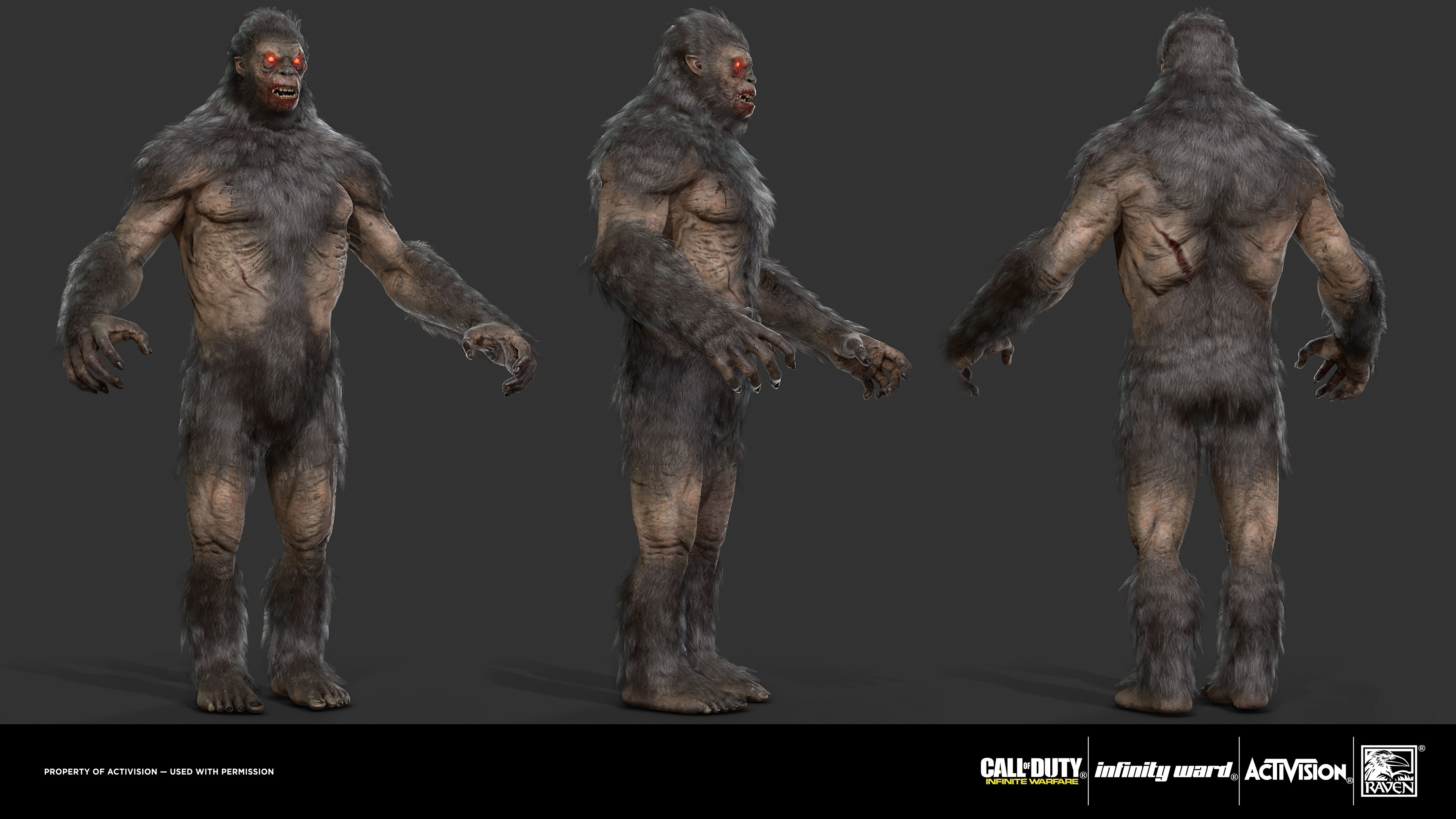Sasquatch: RAVE IN THE REDWOODS. Game model - Responsible the the high poly, low poly, bakes and textures.