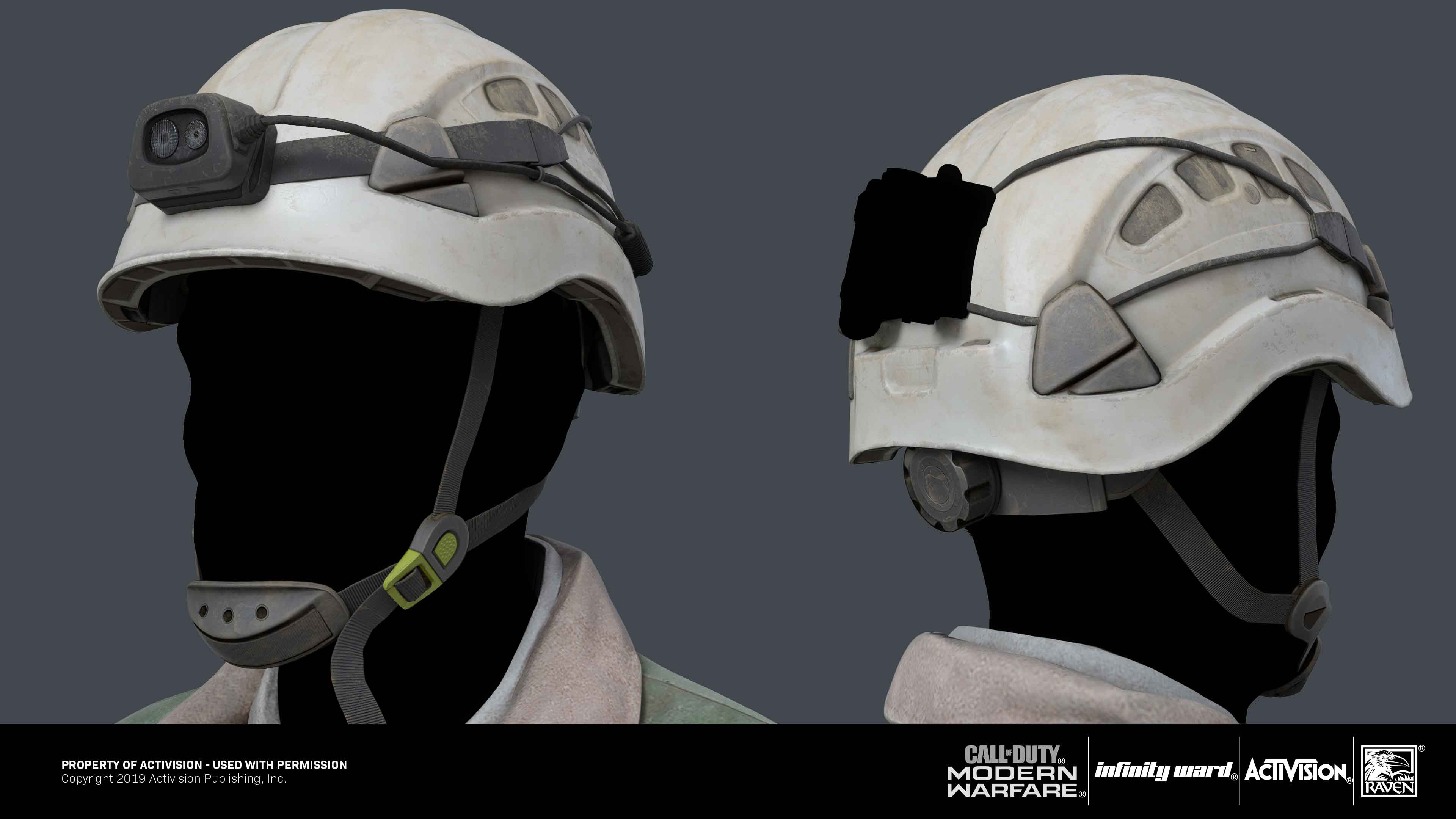 White Helmets - helmet: Highpoly, lowpoly, bakes and textures.