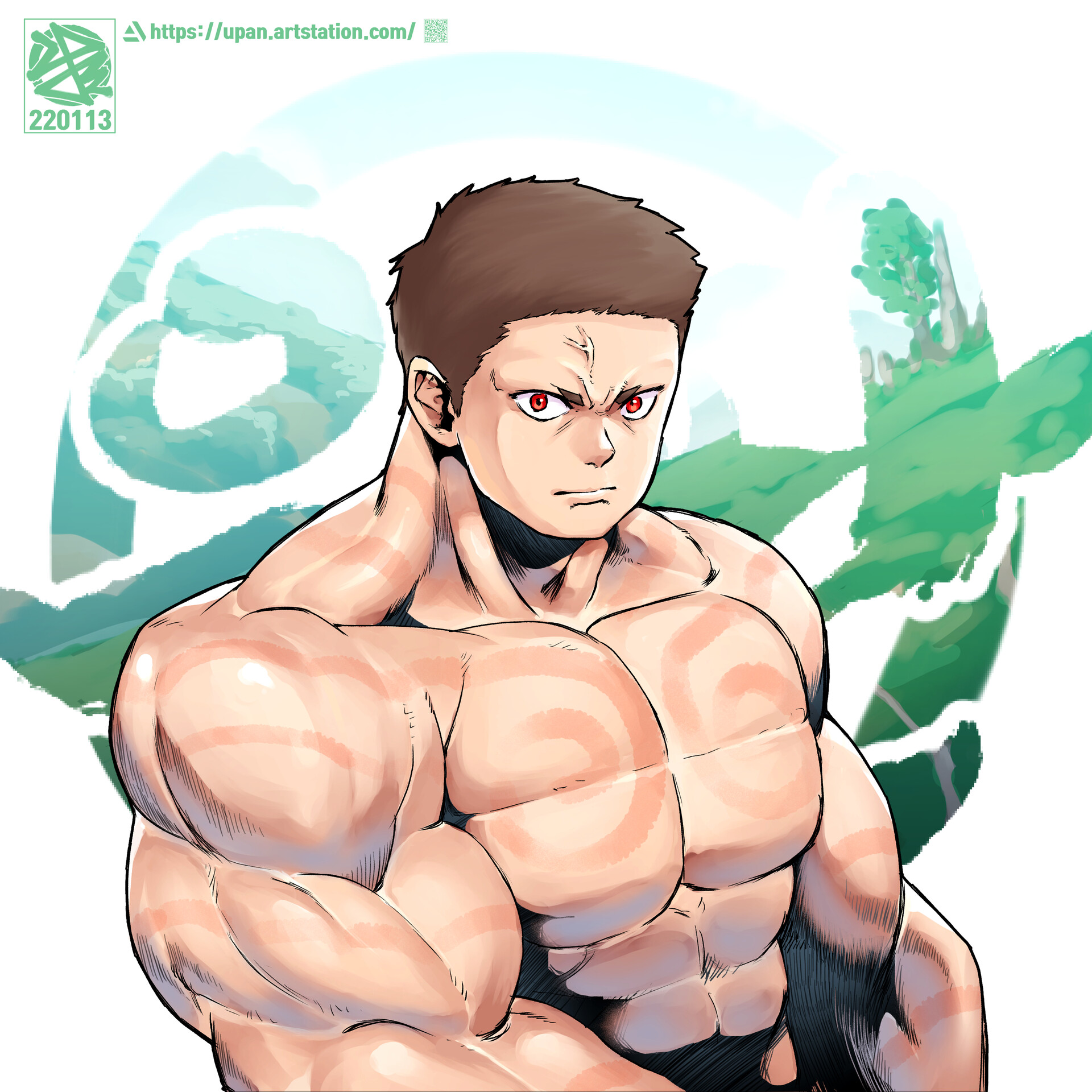 ArtStation - Anime Muscular Man