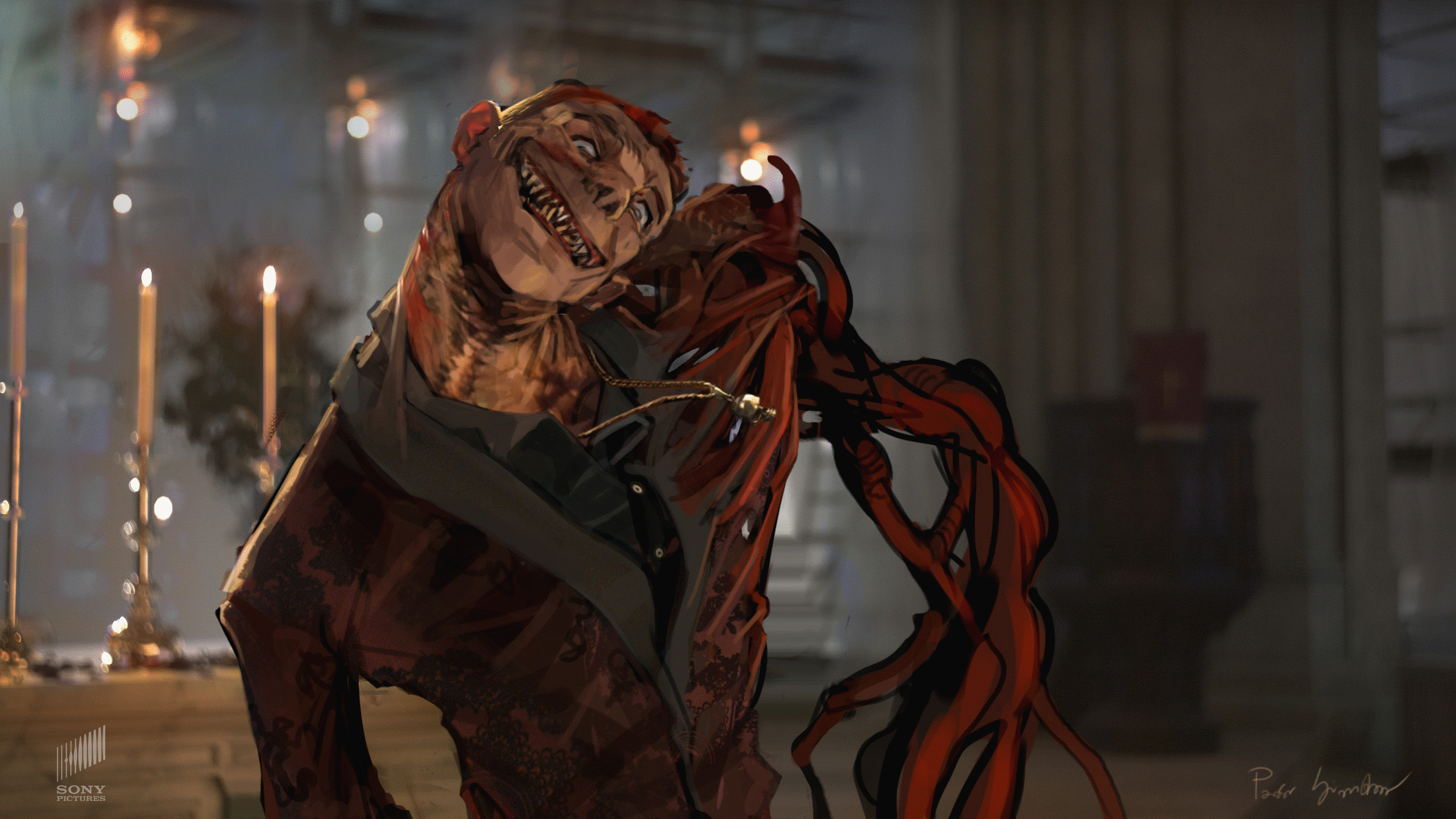 I made these studies for the shot in which Kletus turns into Carnage. 