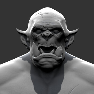 Orc Bust (Modeling Assignment)