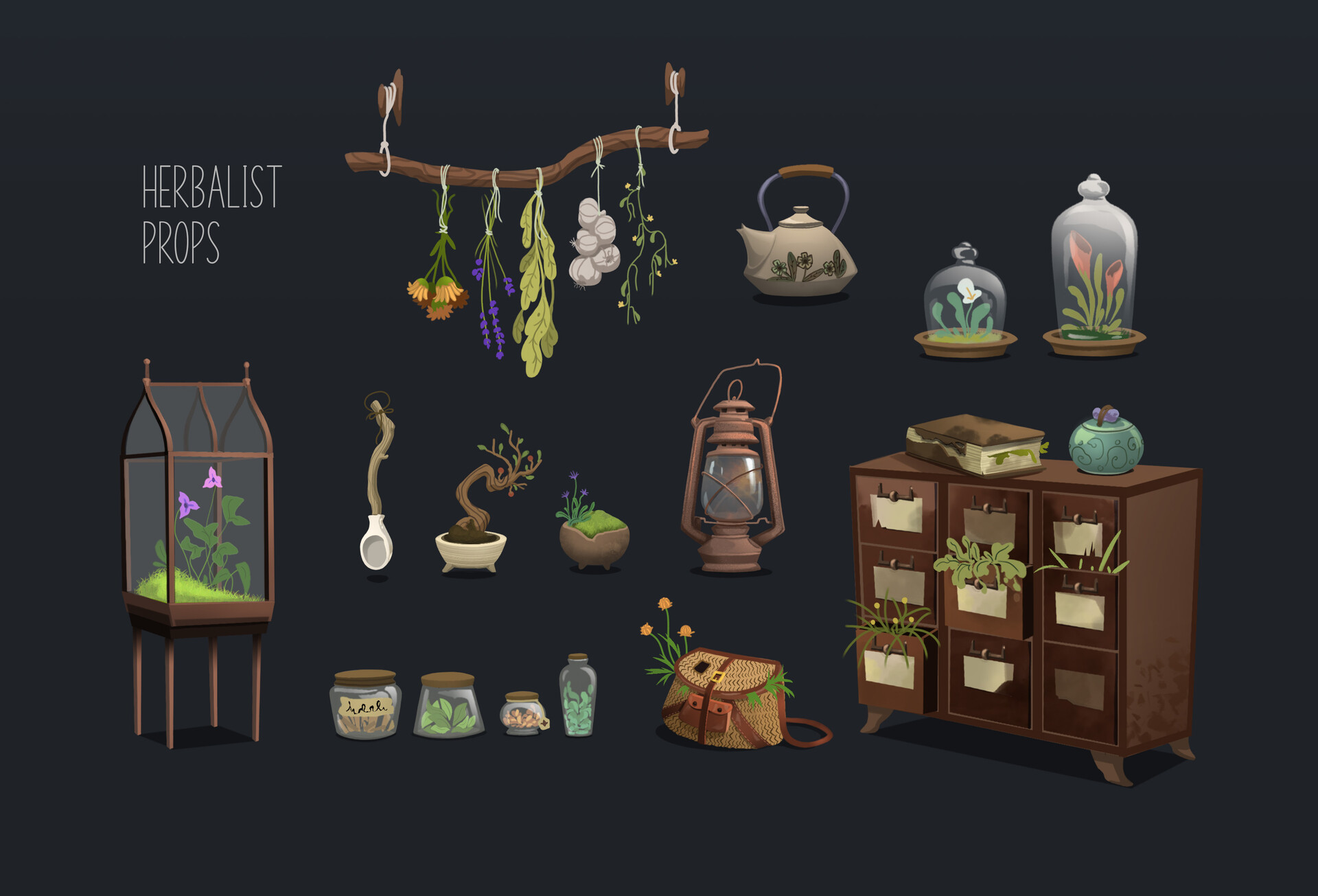 ArtStation Herbalist props