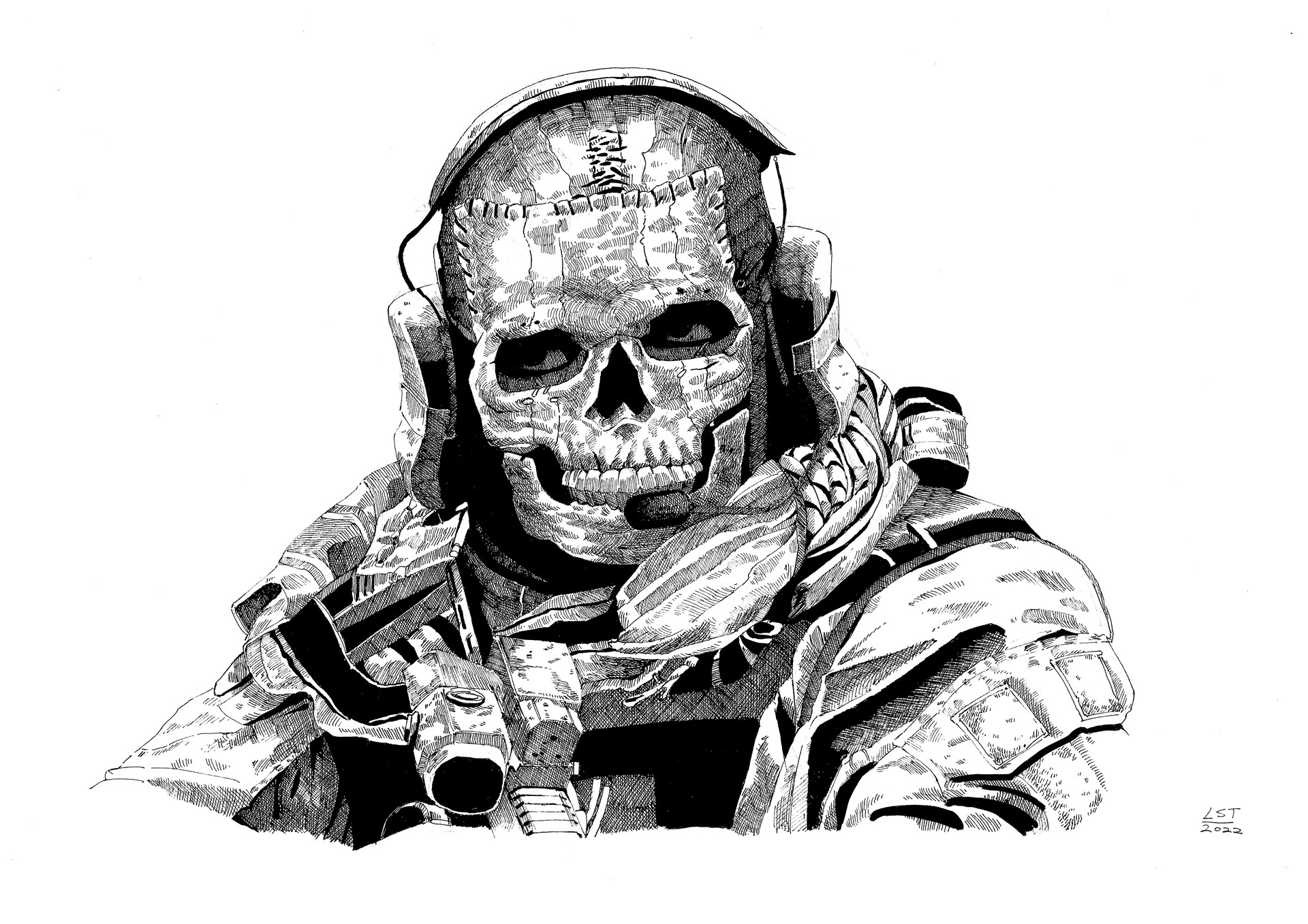 Modern Warfare 2 - Ghost  Call of duty, Modern warfare, Warfare