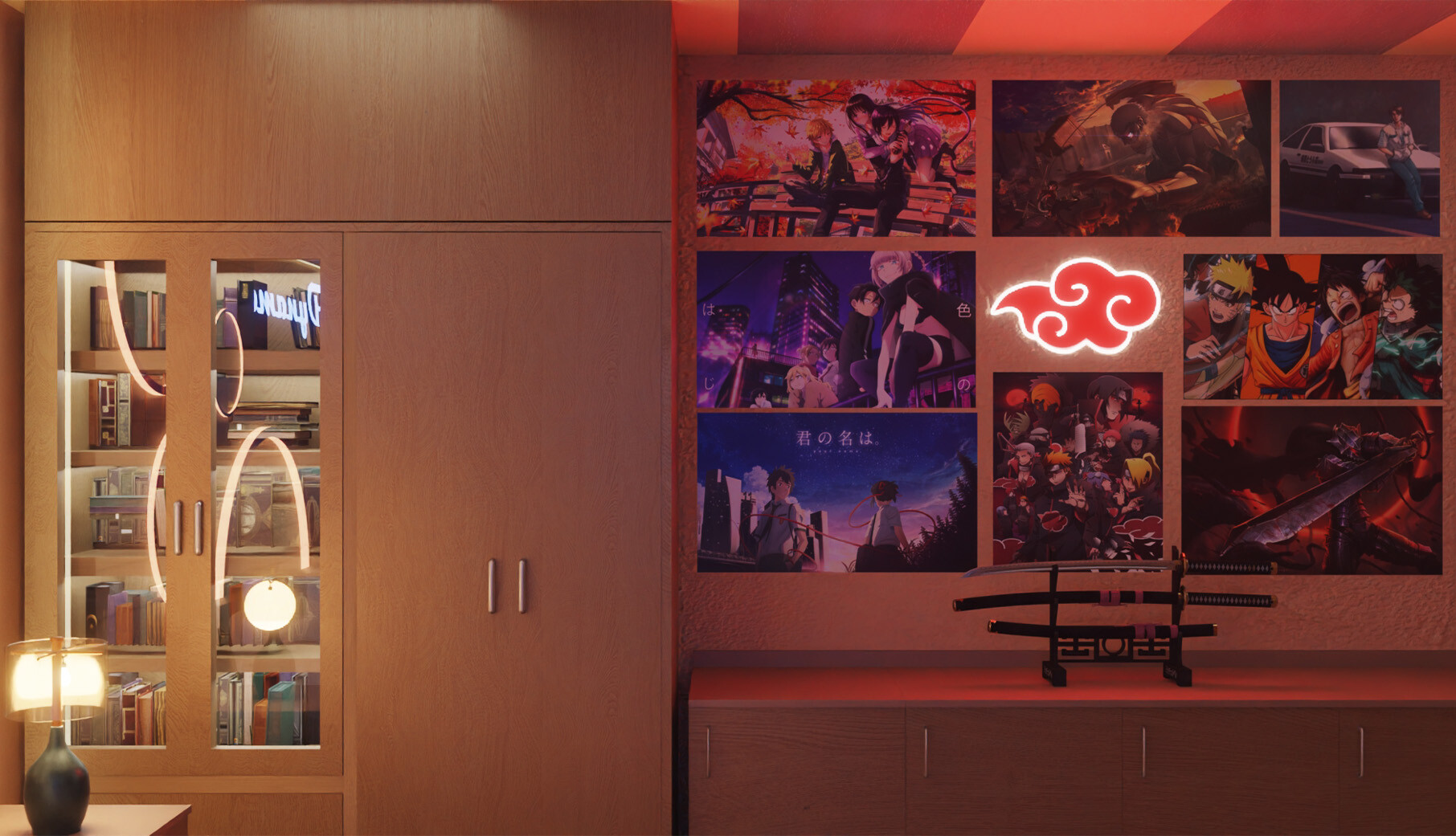 ArtStation - An otaku gaming room