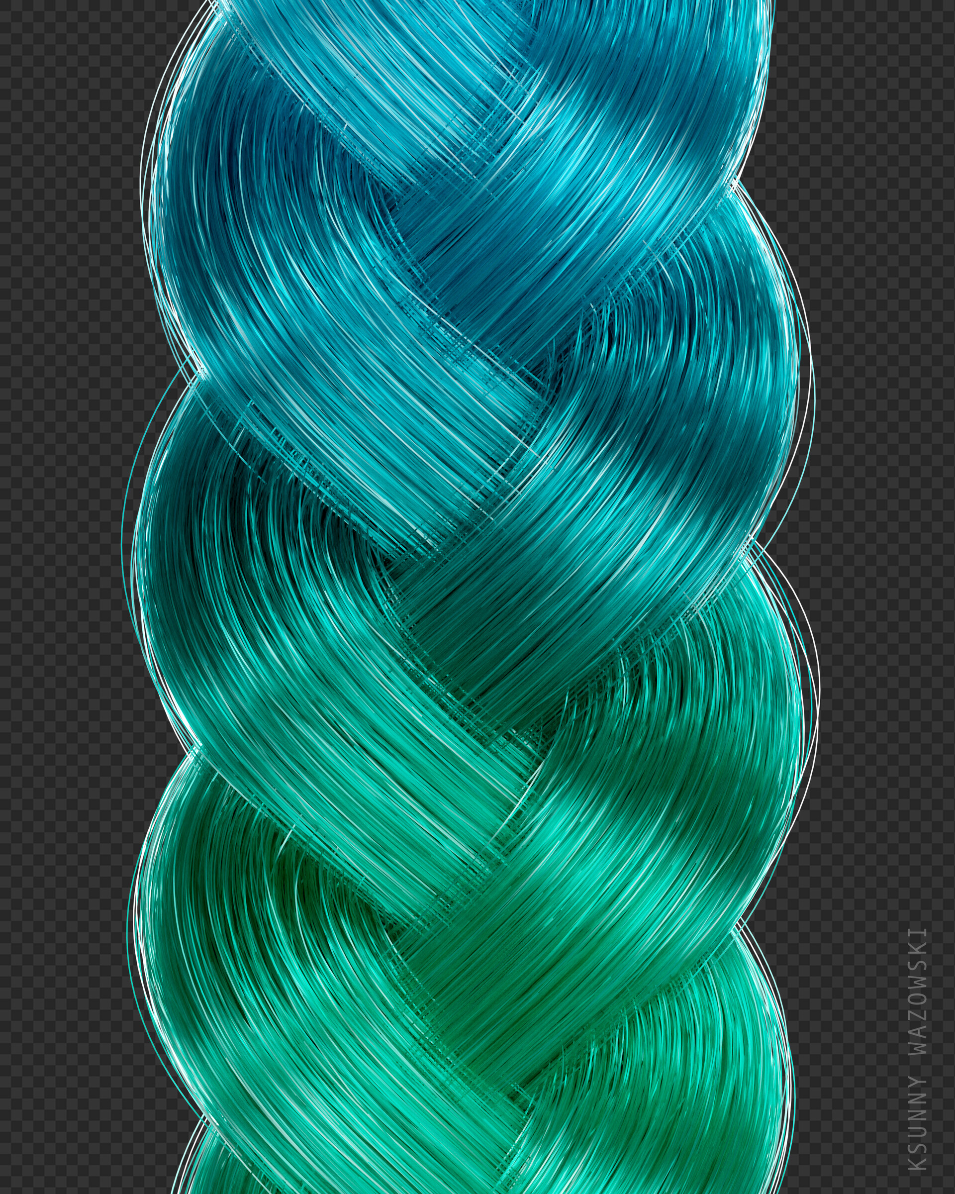 ArtStation 3d Hairstyle Braid In Blender artstation-3d-hairstyle-braid-in-blender