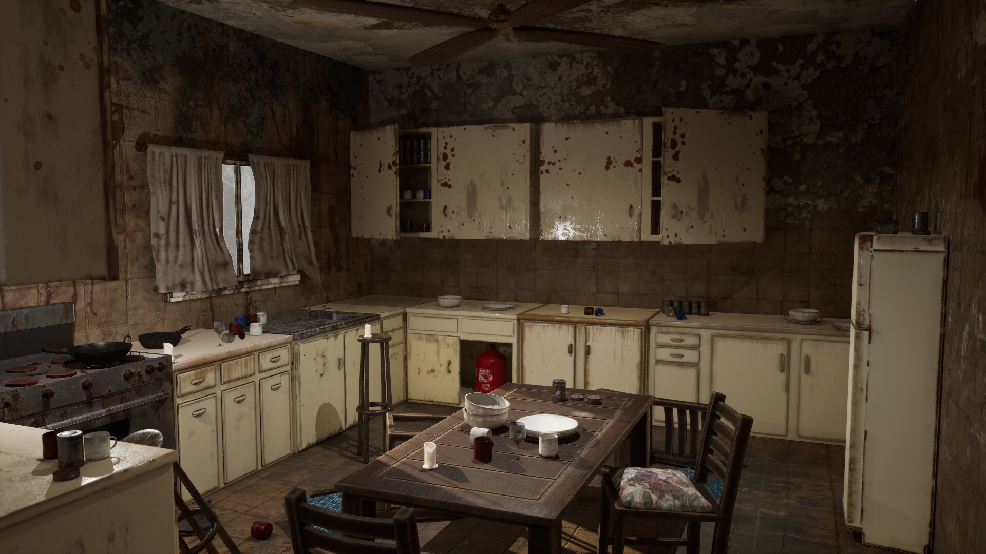 ArtStation - Abandoned Post Apoc Kitchen, image size:1920x1080