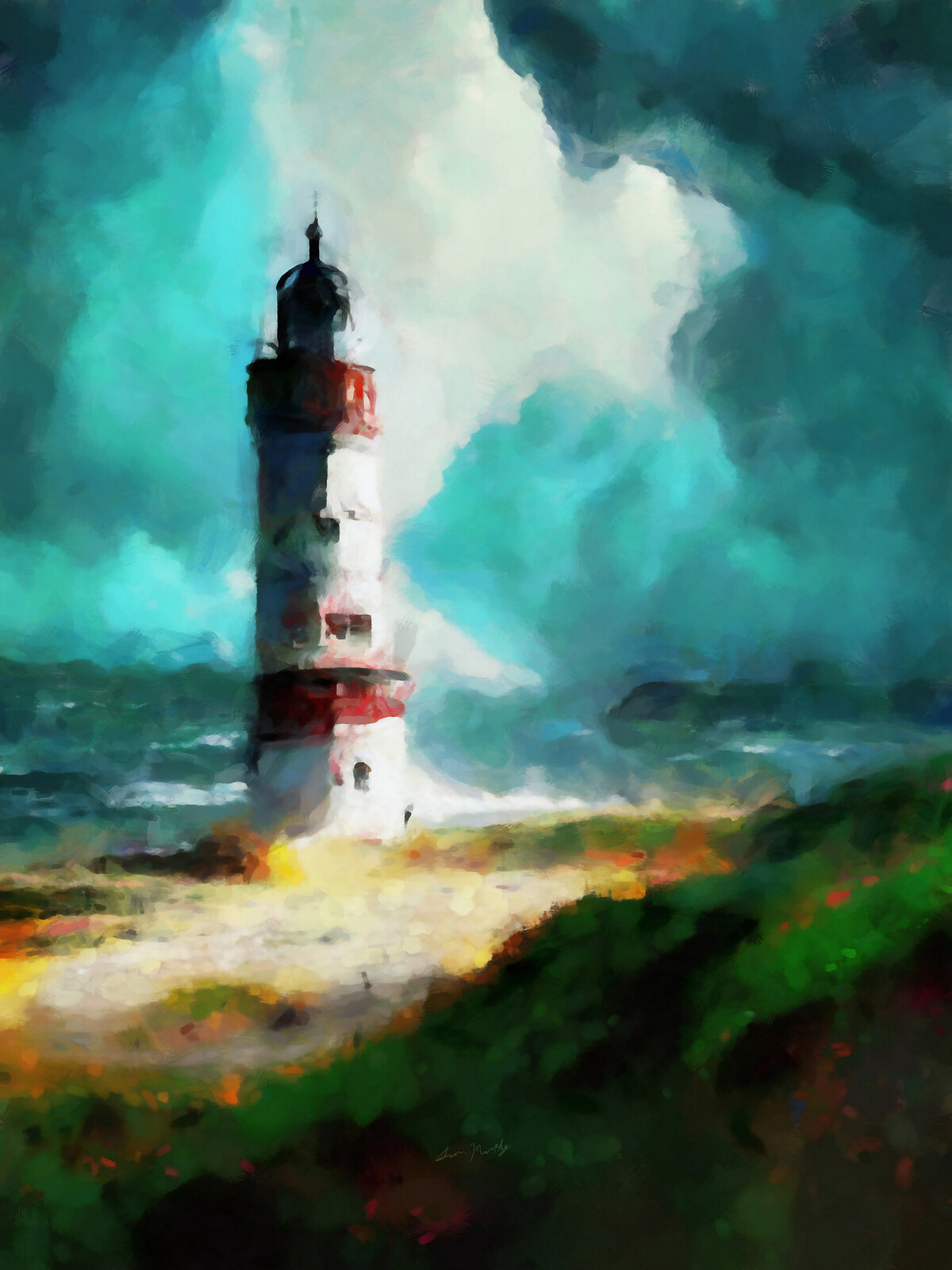 Lighthouse in the Northern Dawn