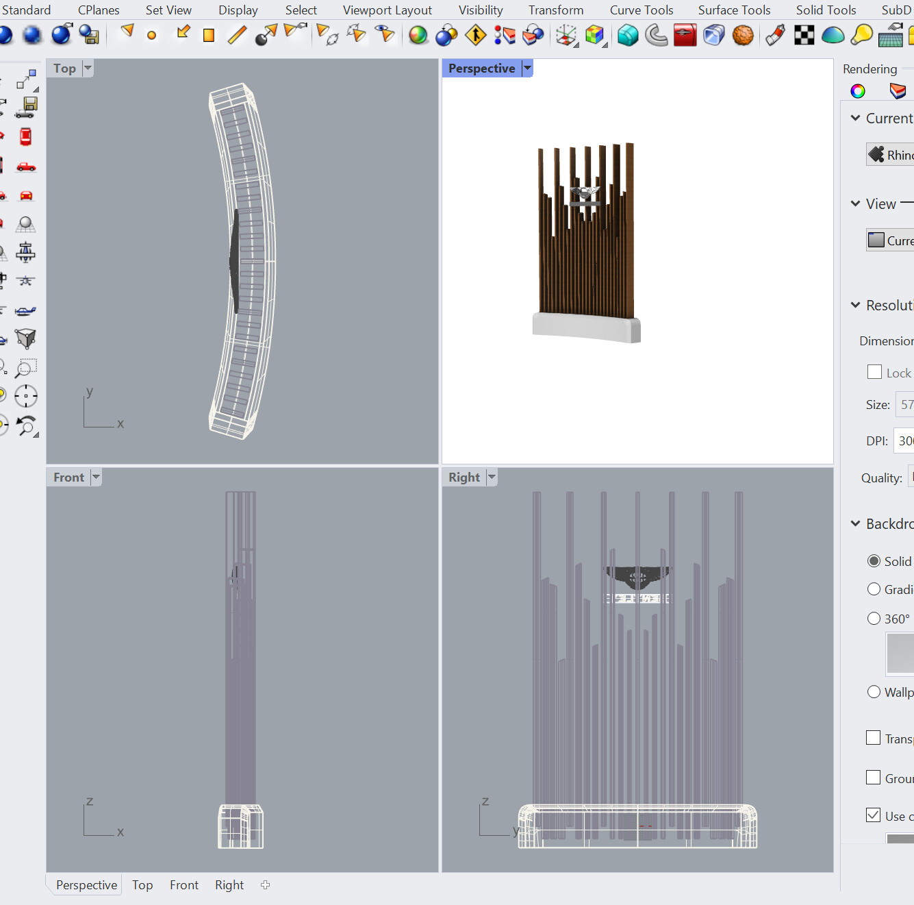 Using the 3D files to generate some renders for the 2D mock-ups.