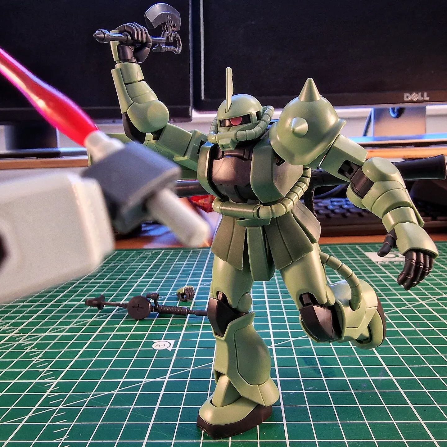 BANDAI HG 1/144 RX-78[G]E GUNDAM EX [RFV] MS-06F ZAKU Ⅱ F TYPE SOLARI [REV]  Ver. Anime Action Figures Assembly Model Toy - AliExpress