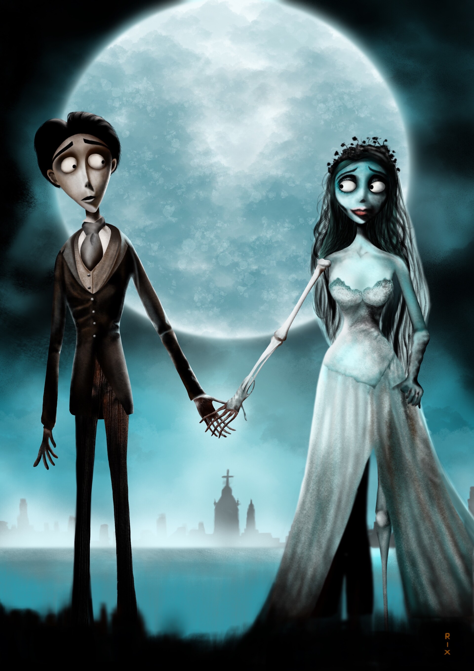 ArtStation - Corpse Bride cartoon (2005)