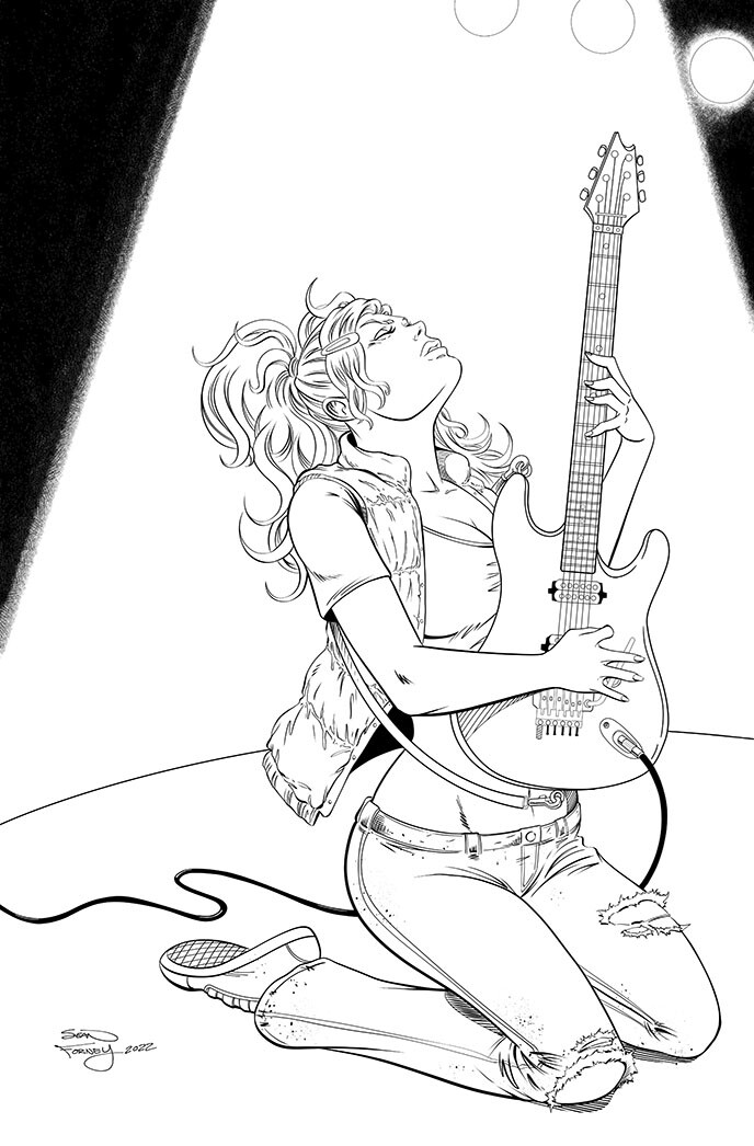 Theater 7 issue 1 cover for Ethereal Comics

Pencils inks, and colors by Sean Forney