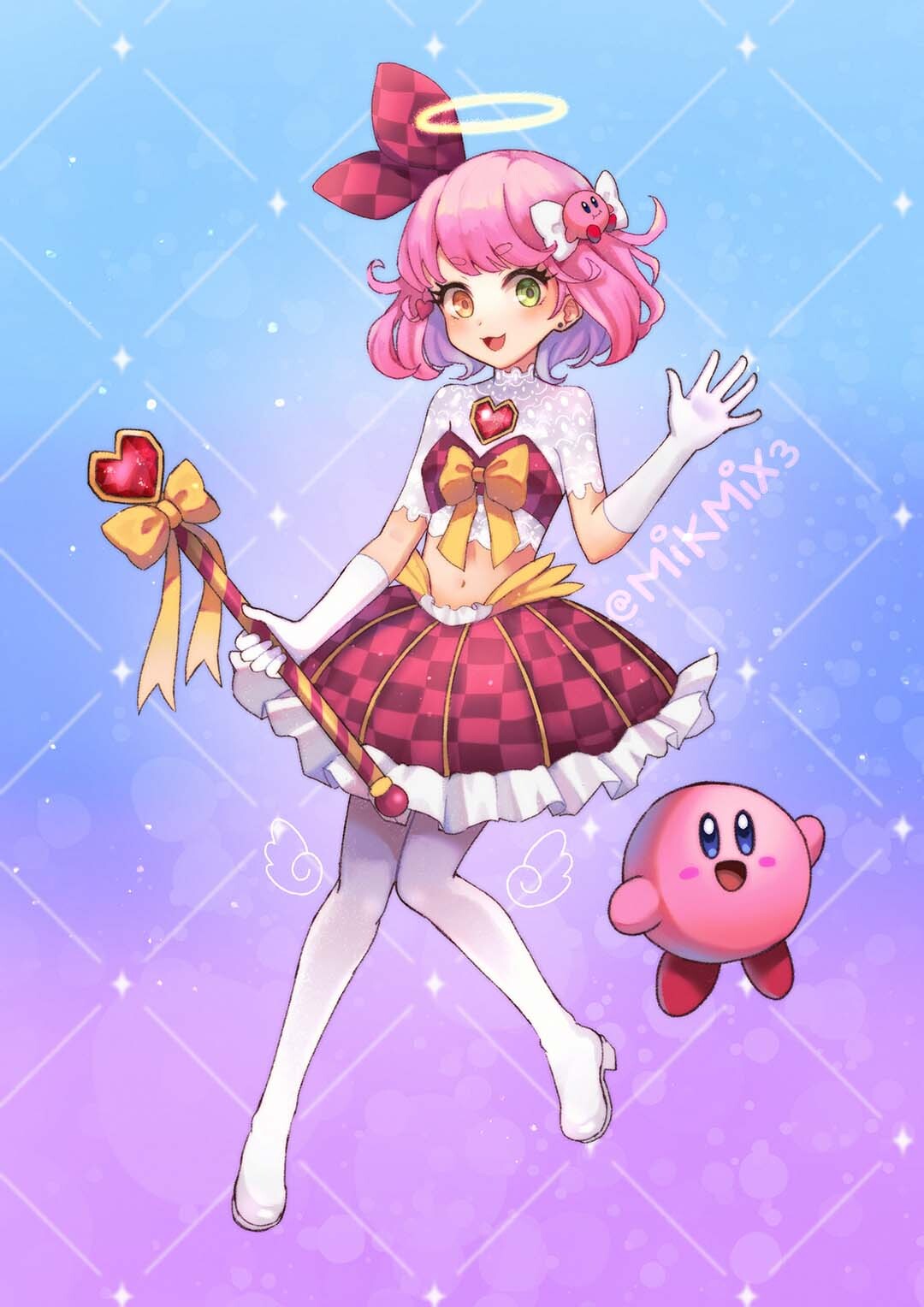 ArtStation Magical girl with Kirby
