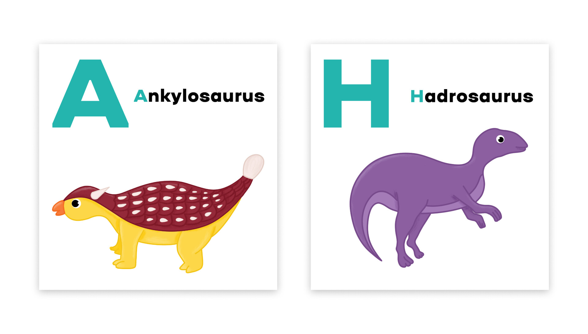 ArtStation - Alphabet with Dino for kids