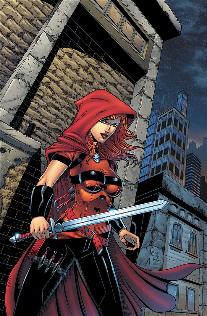 Scarlet Huntress: Reckoning variant cover.

Pencils and colors by Sean Forney

Inks by Jacob Bear

Scarlet Huntress copyright and registered trademark Stephanie and Sean Forney