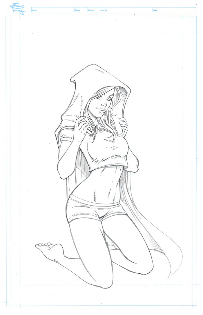 Scarlet Huntress: Reckoning pinup cover.

Homage to J. Scott Campbell's Amazing Spider-Man 607 cover.

Pencils, inks, and colors by Sean Forney

Scarlet Huntress copyright and registered trademark Stephanie and Sean Forney