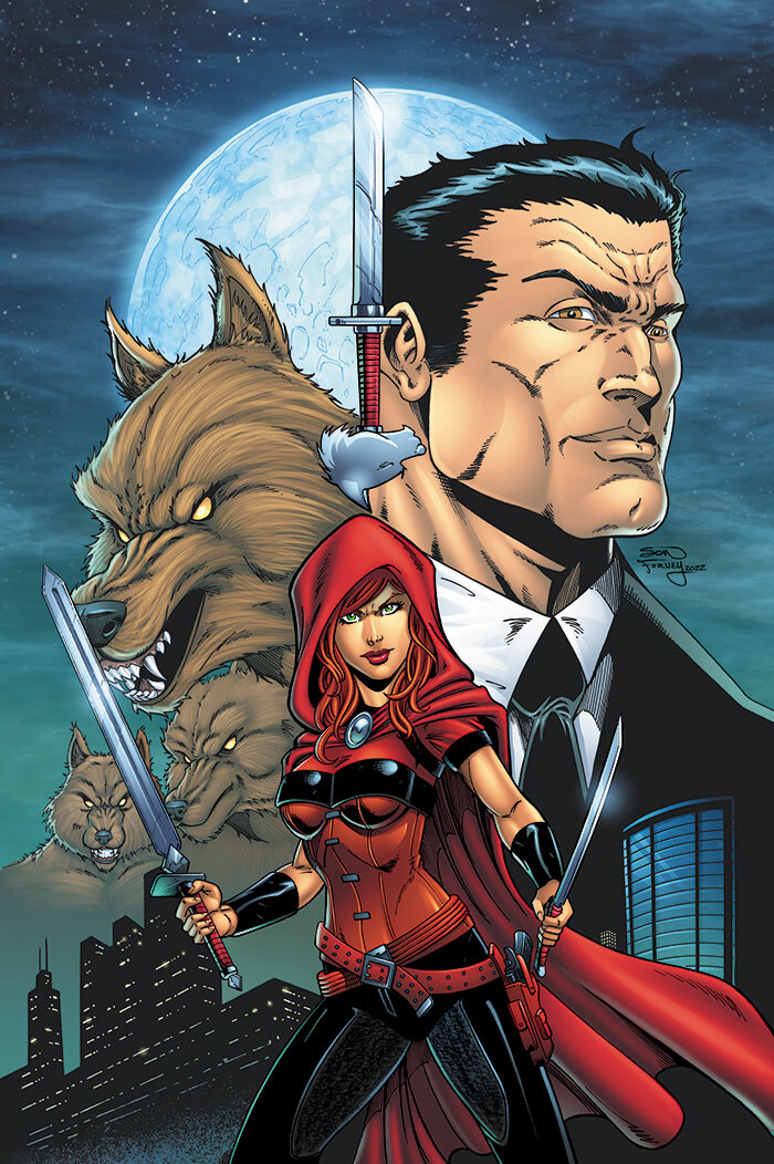 Scarlet Huntress: Reckoning (Issue 5. 2022) Main cover

Pencils, inks, and colors by Sean Forney

Scarlet Huntress is copyright and registered trademark to Stephanie and Sean Forney 